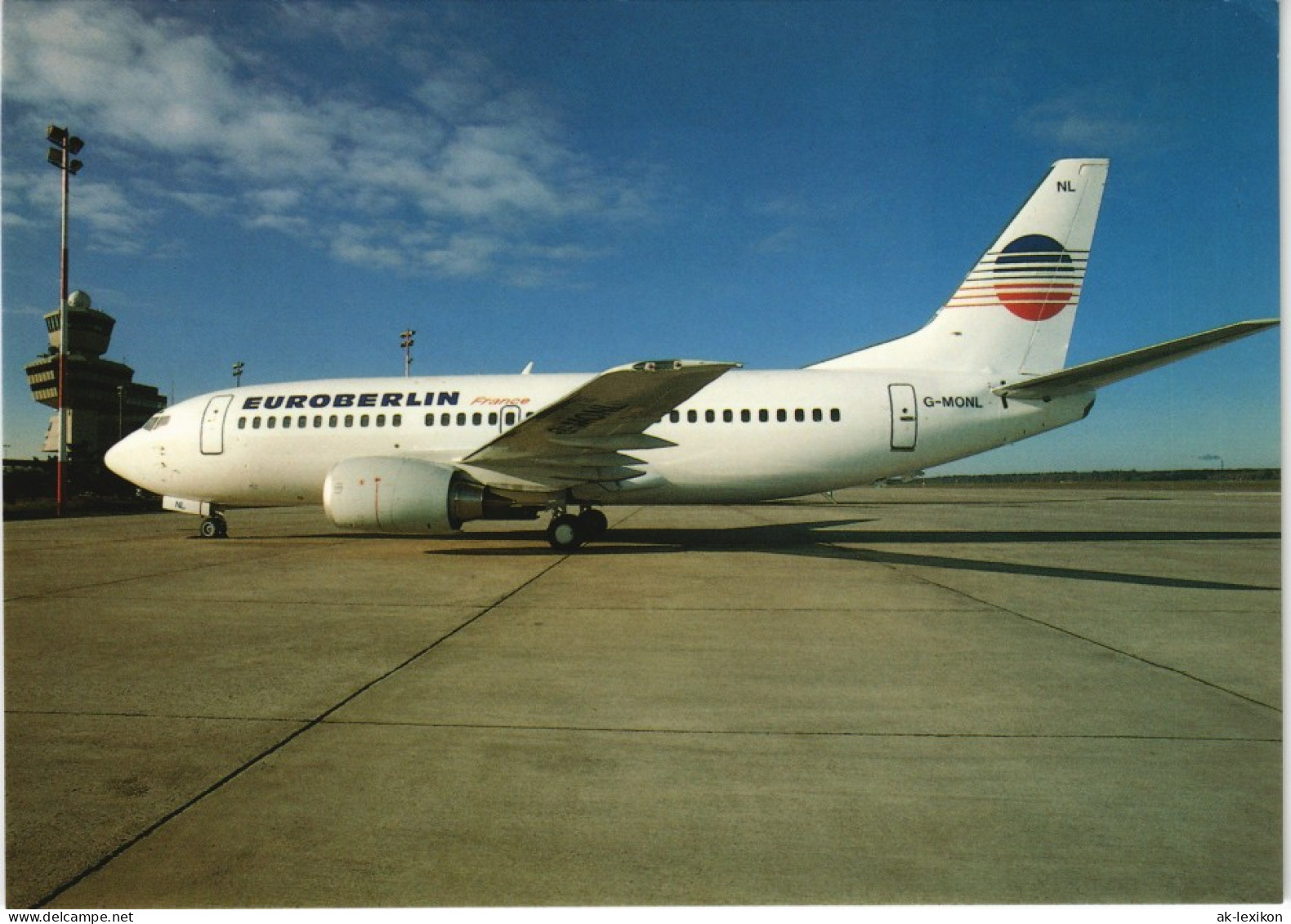 Tegel-Berlin Flugwesen Airplane Flugzeug Boeing 737-300 Der EuroBerlin 1990 - Tegel