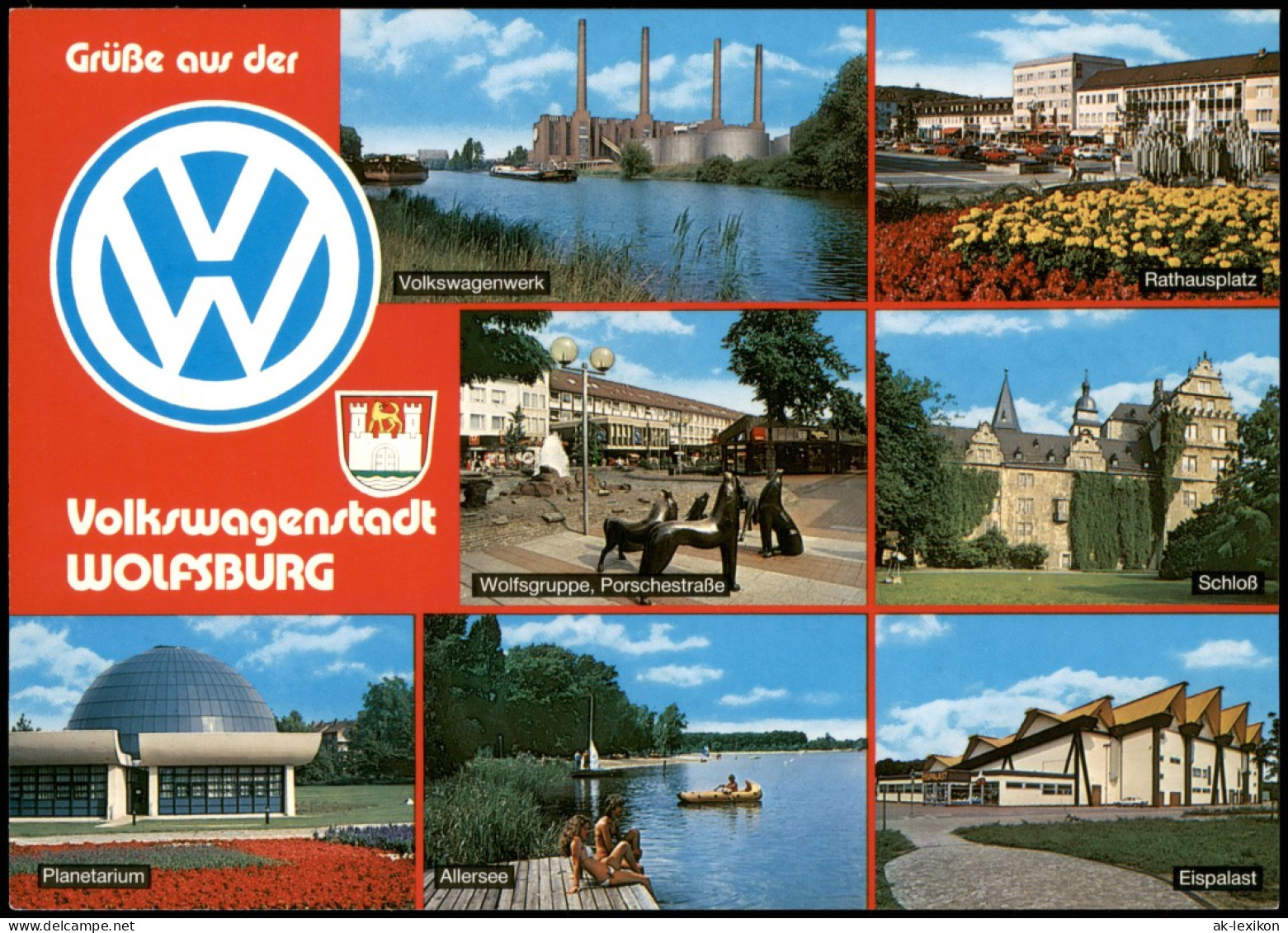 Wolfsburg Volkswagenwerk, Schloß, Planetarium, Allersee, Eispalast 2000 - Wolfsburg