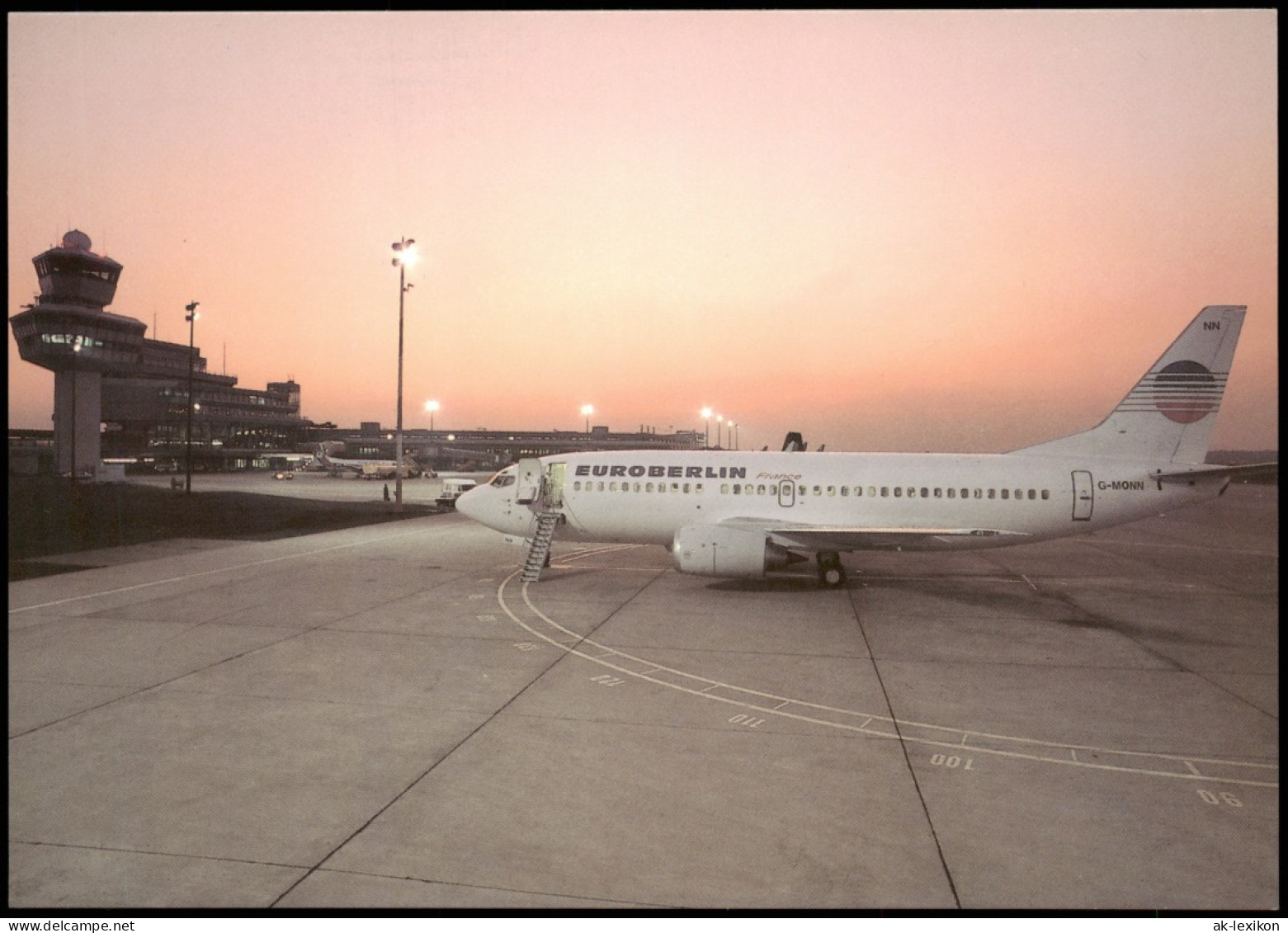Ansichtskarte Tegel-Berlin EUROBERLIN Flughafen Flugzeuge - Airplane 1988 - Tegel