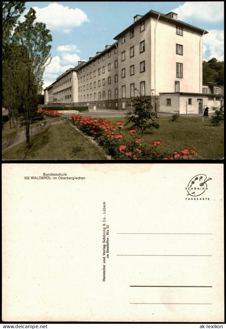 Ansichtskarte Waldbröl Partie An Der Bundesschule 1972 - Waldbroel