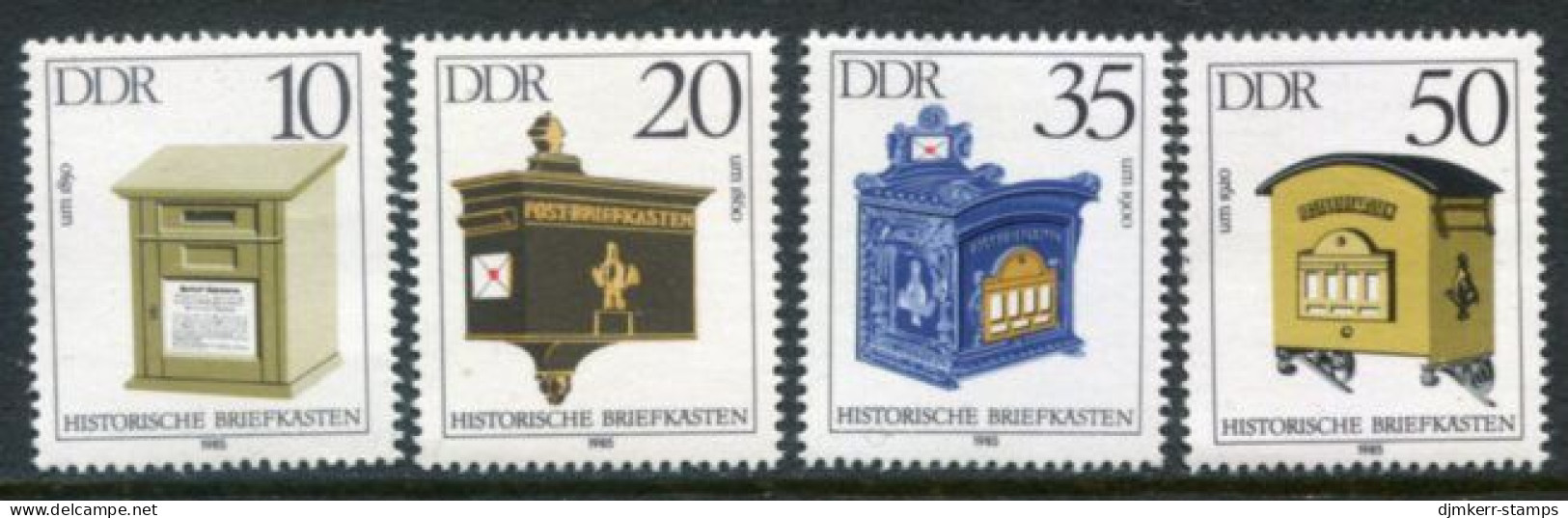 DDR 1985 Histpric Letterboxes MNH / ** .  Michel 2924-27 - Ungebraucht