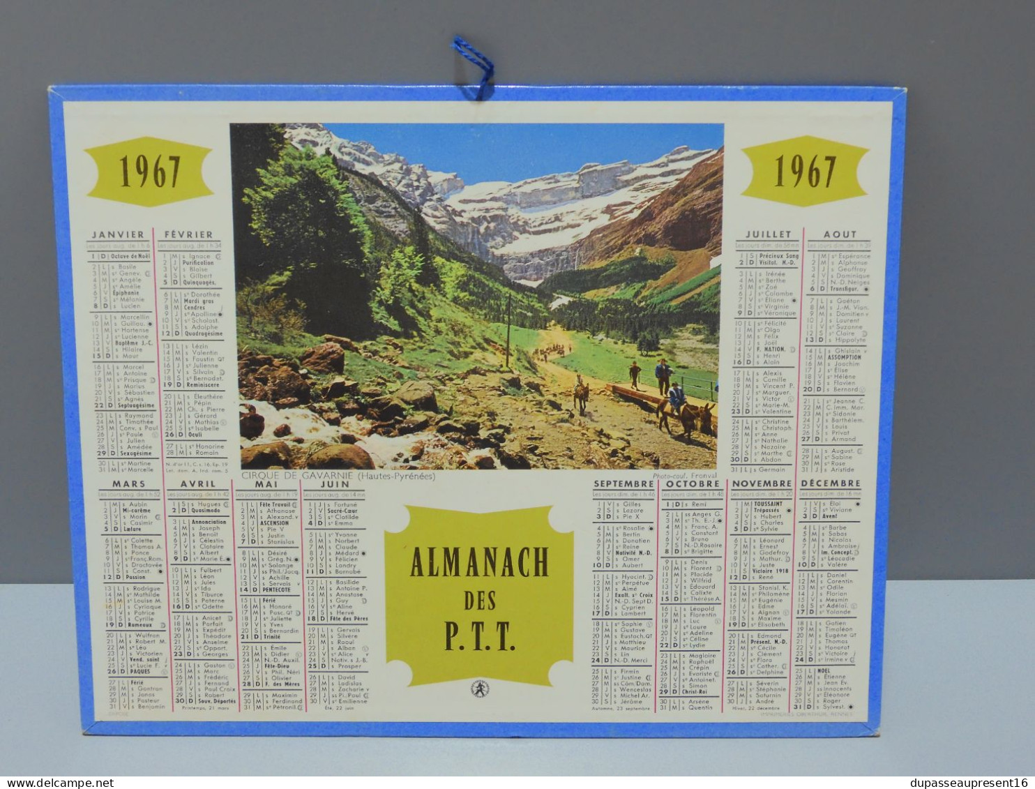 -ANCIEN CALENDRIER ALMANACH PTT 1970 39 LONS LE SAULNIER DOLE COLLECTION    E - Grand Format : 1961-70