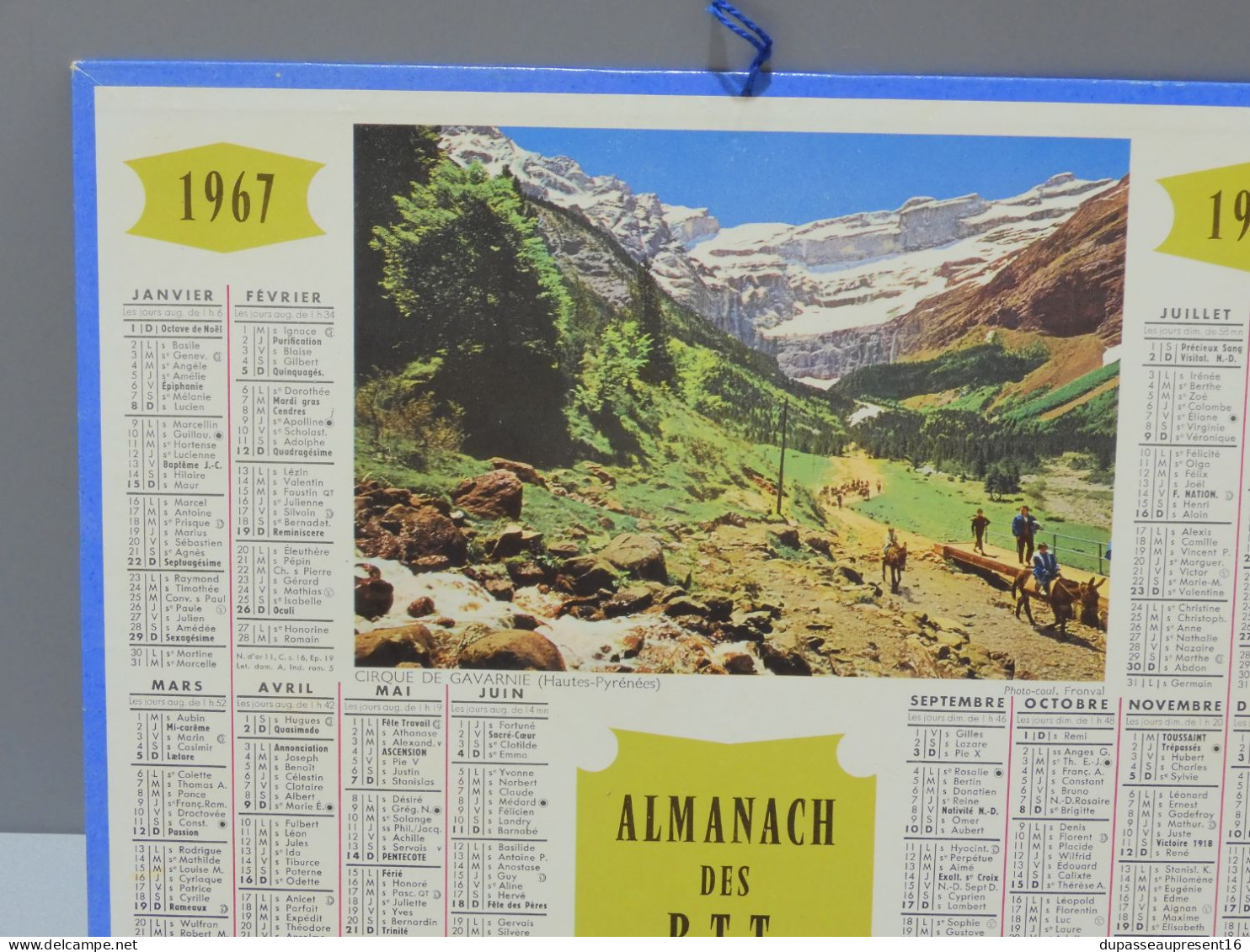 -ANCIEN CALENDRIER ALMANACH PTT 1970 39 LONS LE SAULNIER DOLE COLLECTION    E - Groot Formaat: 1961-70