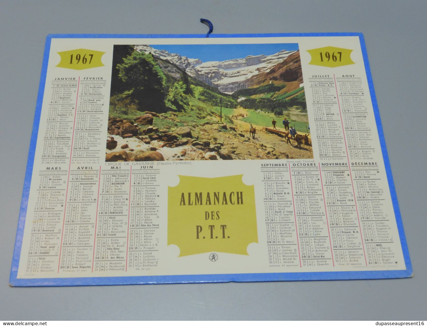 -ANCIEN CALENDRIER ALMANACH PTT 1970 39 LONS LE SAULNIER DOLE COLLECTION    E