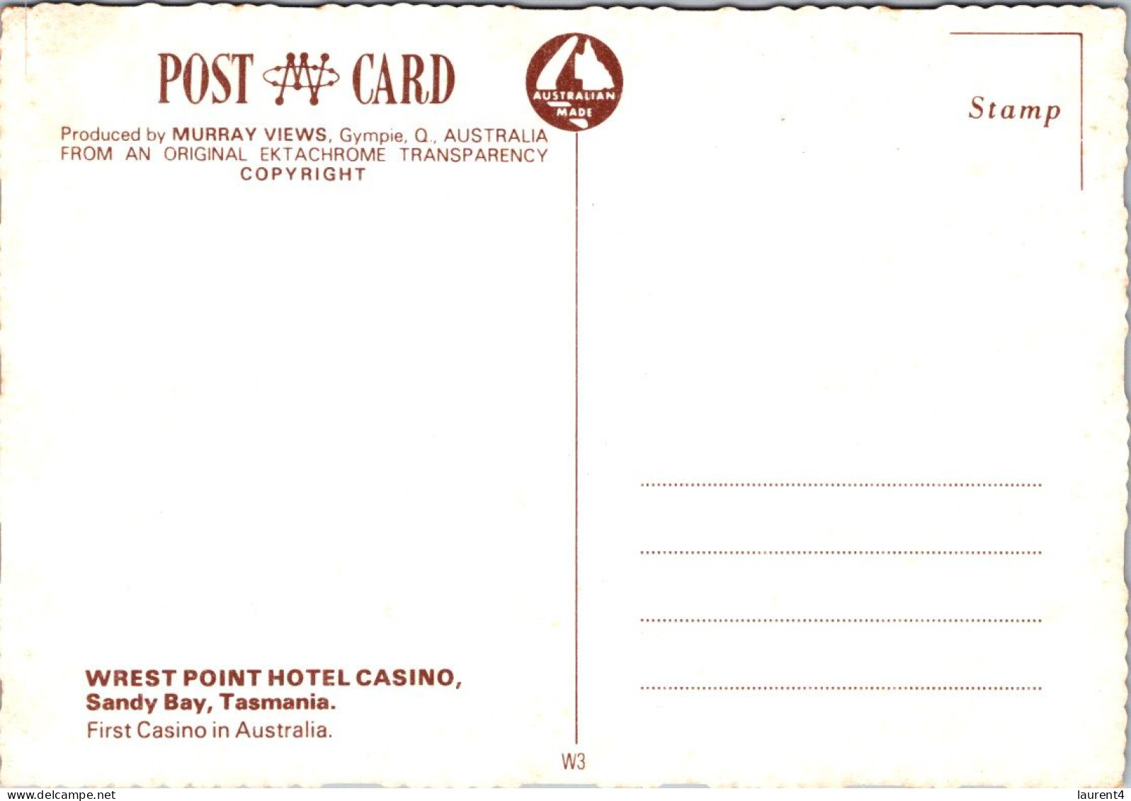 10-2-2024 (3 X 4)  Australia - TAS - Hobart  Hotel Casino (2 Postcards) - Casino