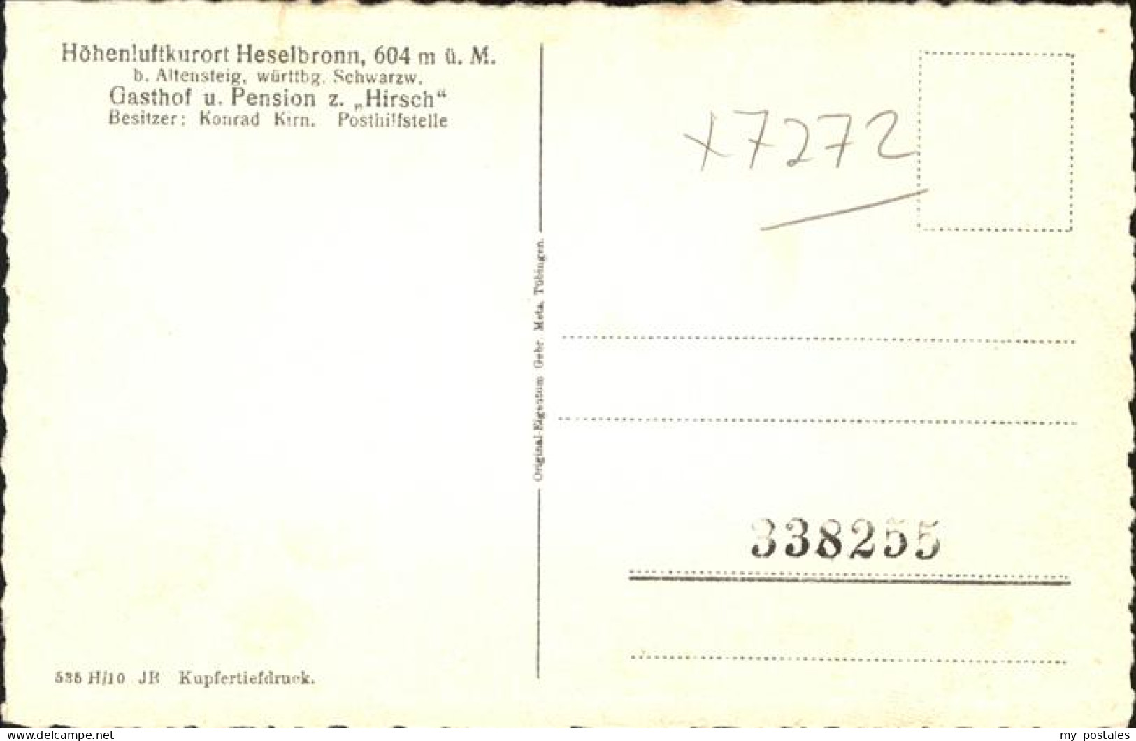 41210280 Heselbronn Pension Hirsch Heselbronn - Altensteig