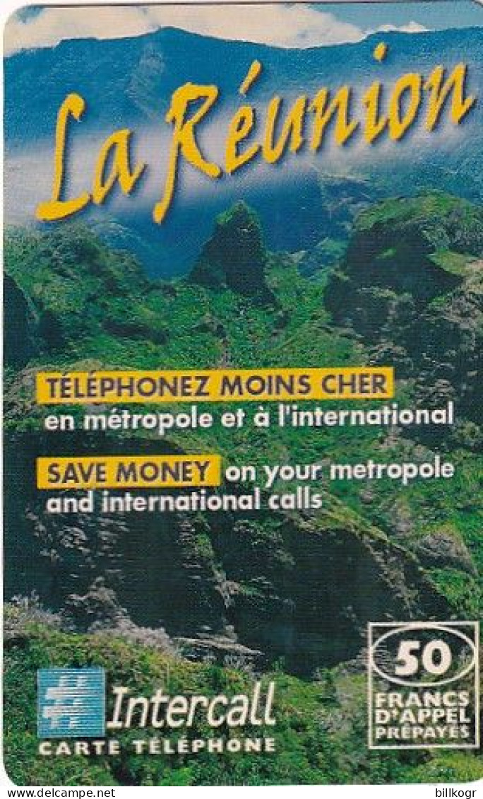 REUNION ISL. - Intercall Prepaid Card, First Issue 50 FF, Exp.date 31/12/01, Used - Reunion