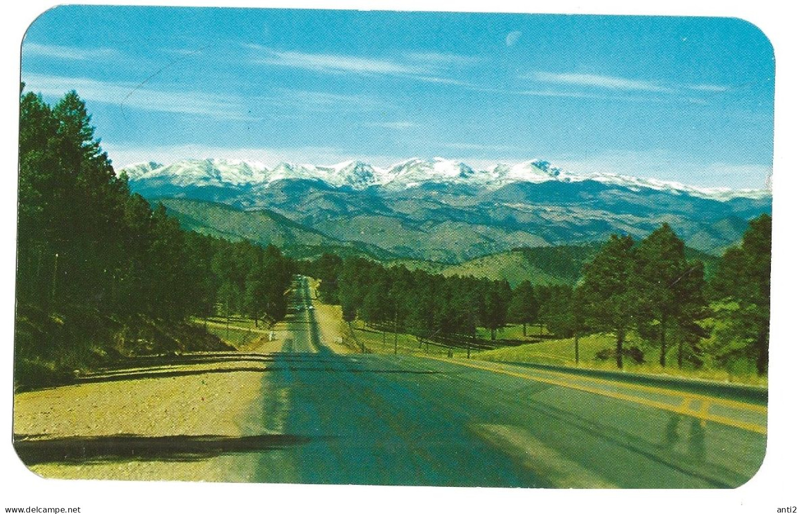 USA  Postal Card, Snowy Peaks On The Continental Dividem   Denver Mountain Parks Colorado - Unused Card  #3083 - Denver