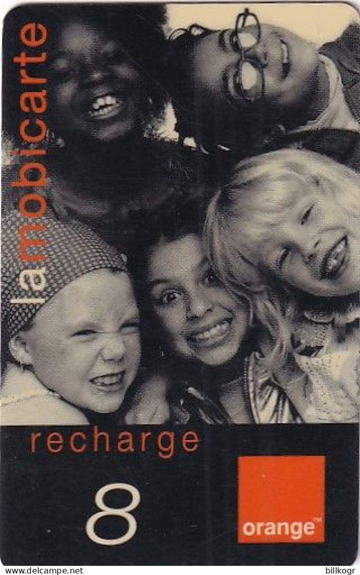 REUNION - Children, Orange Recharge Card 8 Euro, 11/01, Exp.date 12/05, Used - Réunion