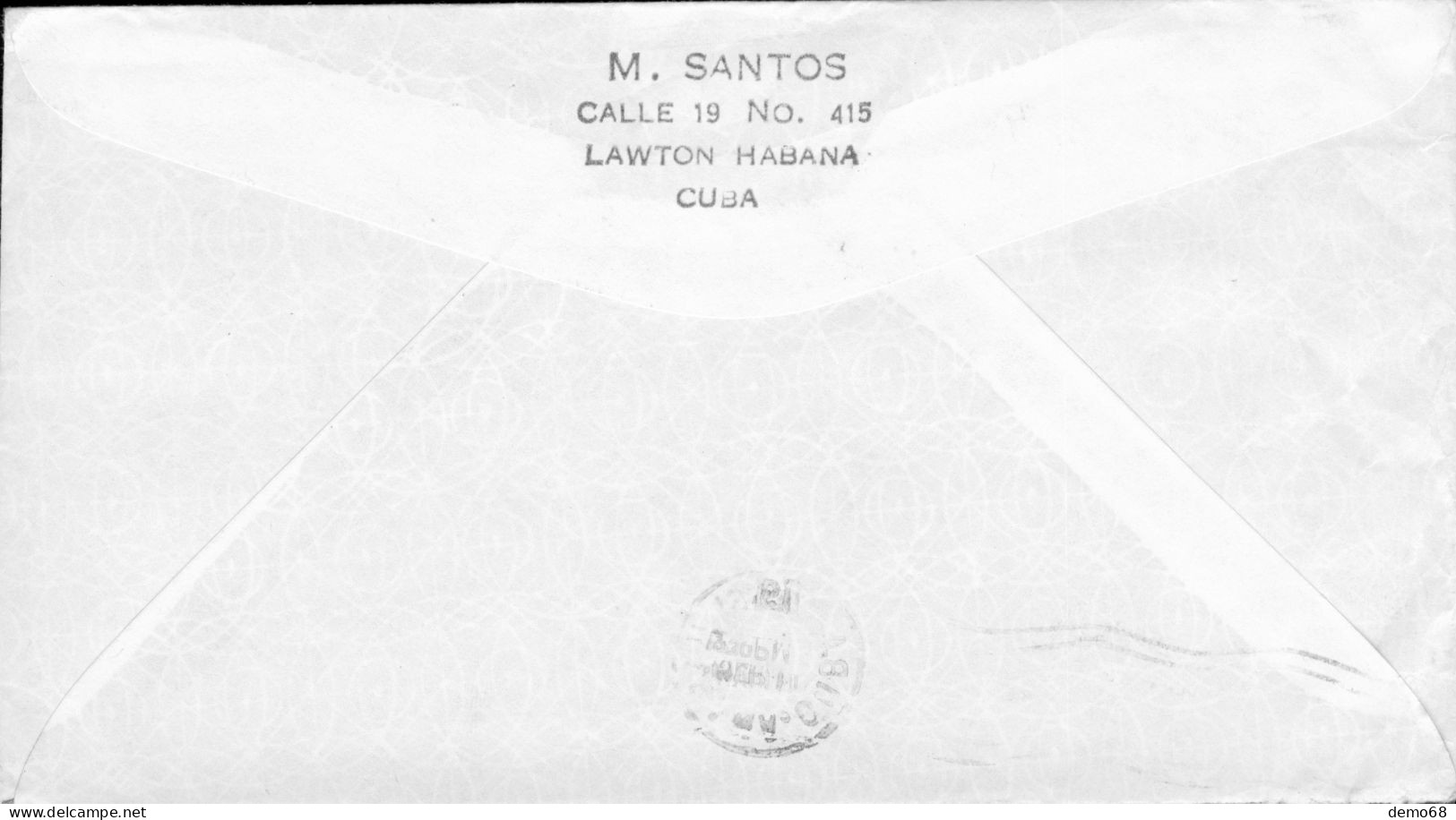 Amérique Cuba Stamp Timbre Sur Enveloppe 1960 ??? Division De Estafeta - Other & Unclassified