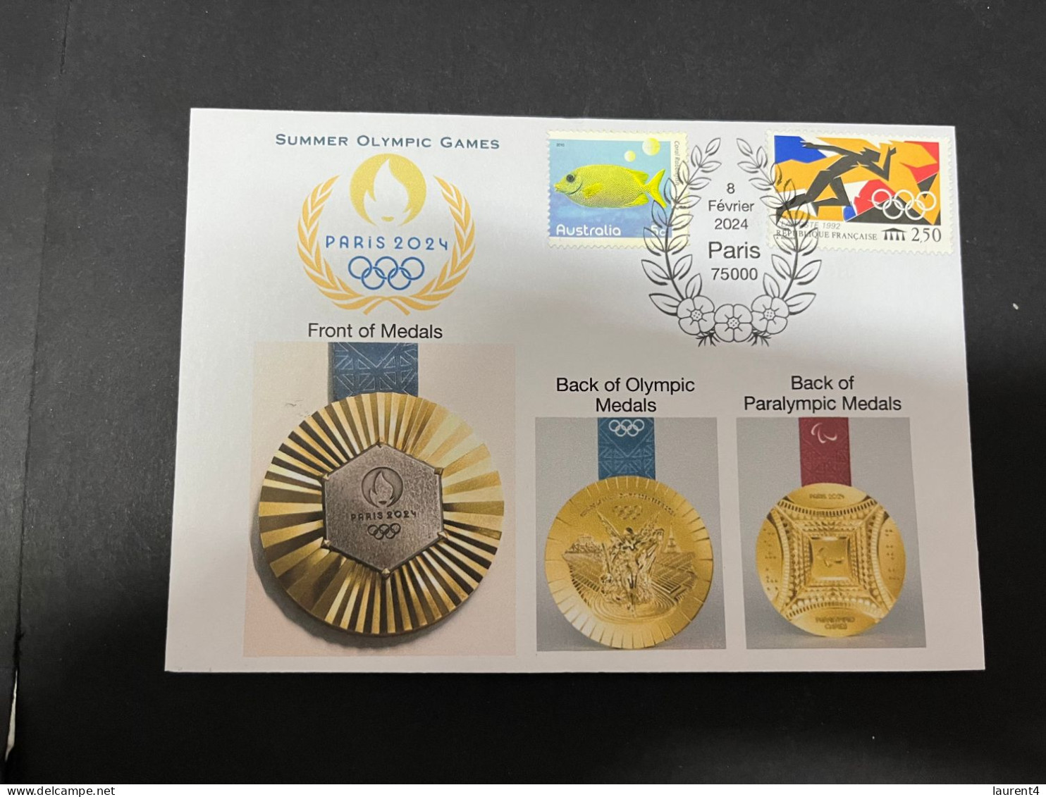 10-2-2024 (3 X 47) Paris Olympic Games 2024 - 2024 Summer Olymic Games Medals Unveilled In Paris - Zomer 2024: Parijs