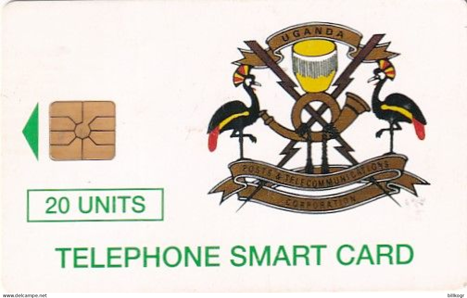 UGANDA - Telecom Logo 20 Units, Tirage %30000, Used - Ouganda