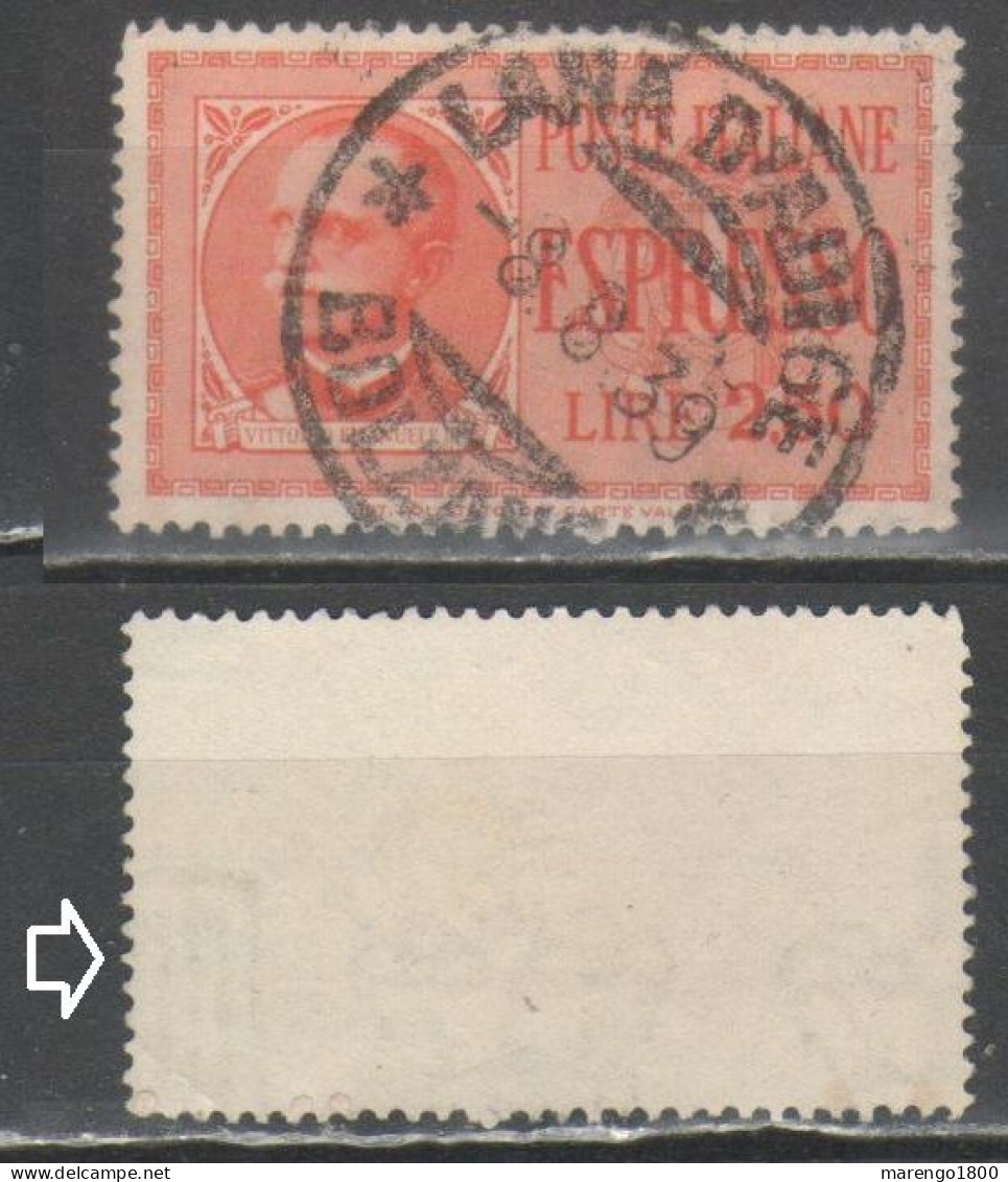 ITALIA 1933 - Espresso 2,50 L. Filigrana Lettere - Eilsendung (Eilpost)