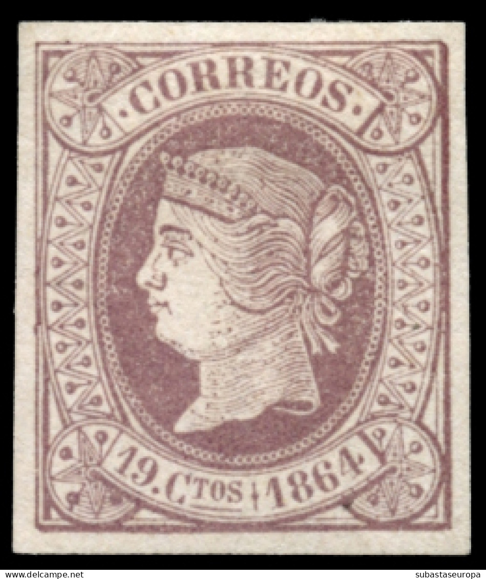 (*) 66. Isabel II. 19 Ctos. Muy Buenos Márgenes. Cat. 260 €. - Unused Stamps