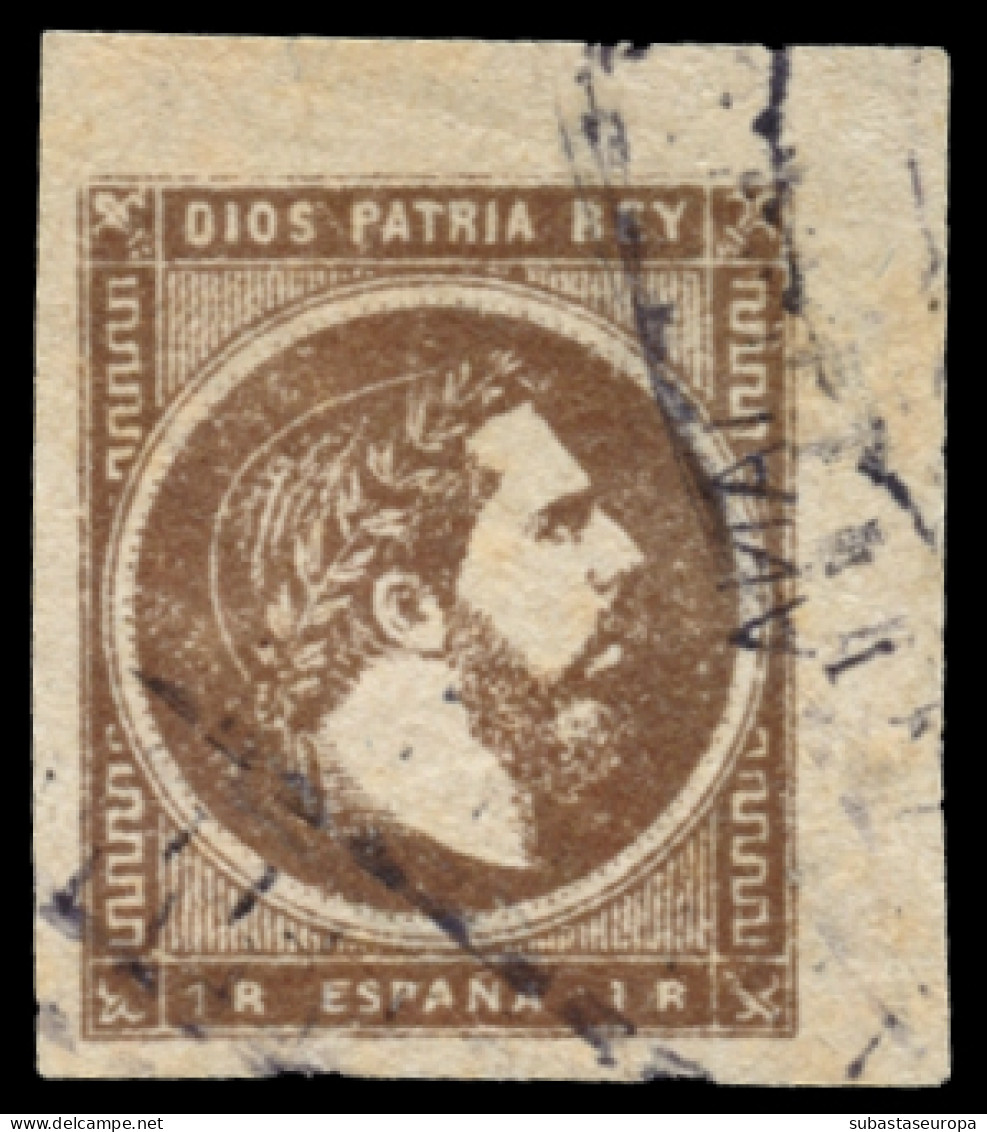 Ø 161. Correo Carlista. Esquina De Pliego. Marquillado Roig. Cat. 135 €. - Carlists