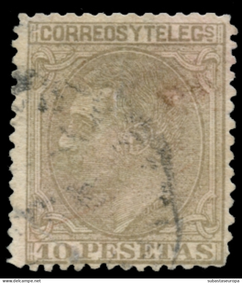 Ø 209. Alfonso XII. 10 Ptas. Defectos. Examinar. Cat. 240 €. - Used Stamps