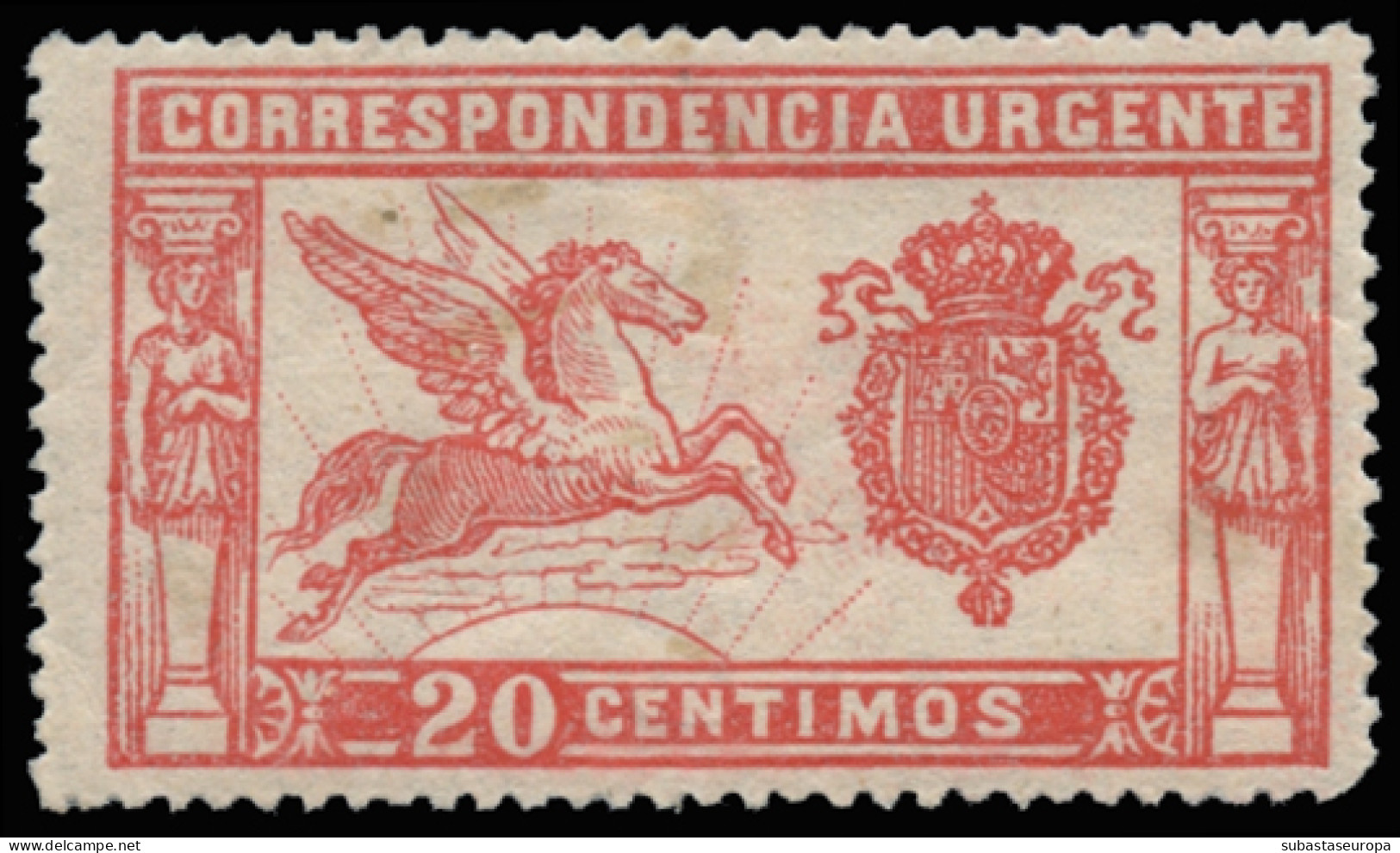 * 256N. Pegaso. Numeración Ceros. Bien Centrado, Raro Así. Cat. 62 €. - Unused Stamps