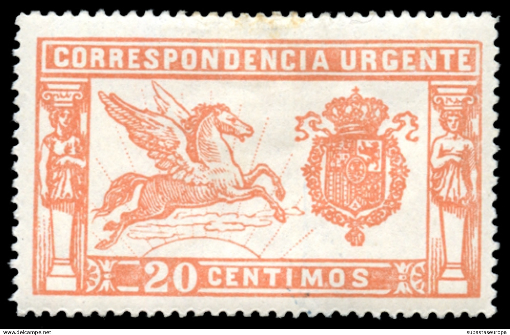 * 256. Pegaso. Muy Bonito. Inapreciable Manchita En El Frente, Borde Superior. Cat. 90 €. - Nuevos