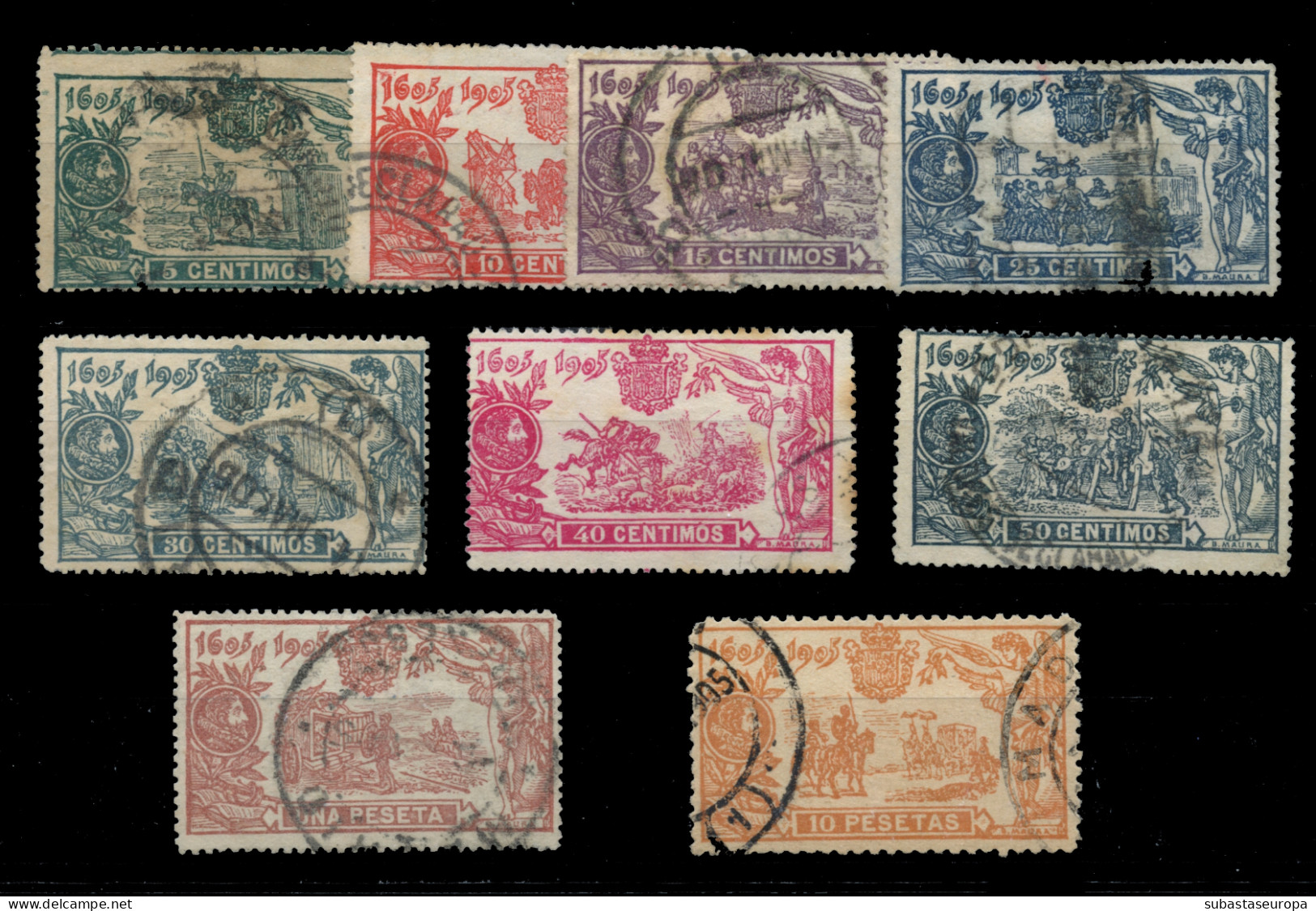 Ø 257/66. Quijote. El 4 Y 10 Ptas. Centrajes Aceptables, Resto Centrajes Diversos. Cat. 425 €. - Unused Stamps