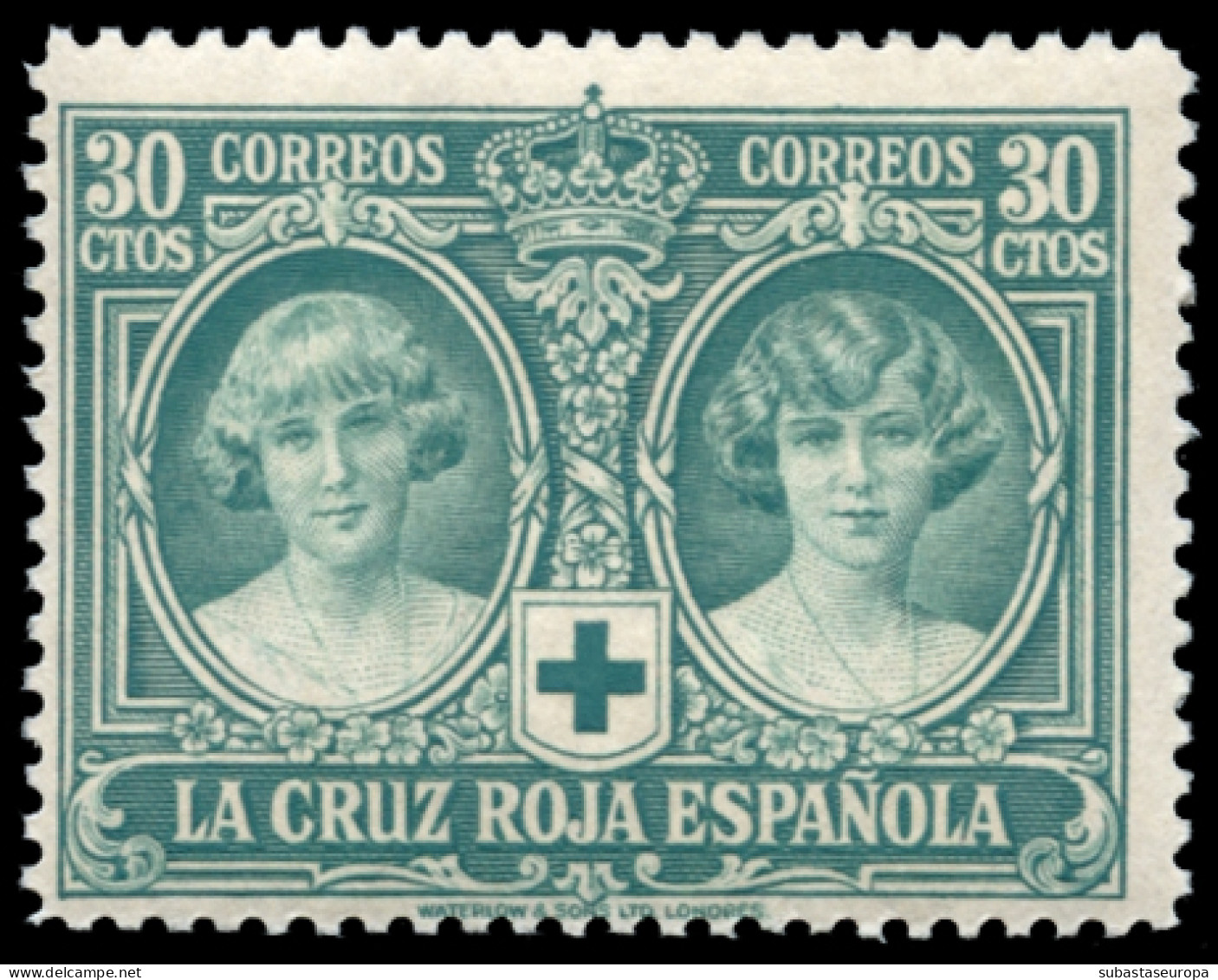 ** 332. Cruz Roja. 30 Cts. Valor Clave. Centraje Aceptable. Cat. 96 €. - Unused Stamps