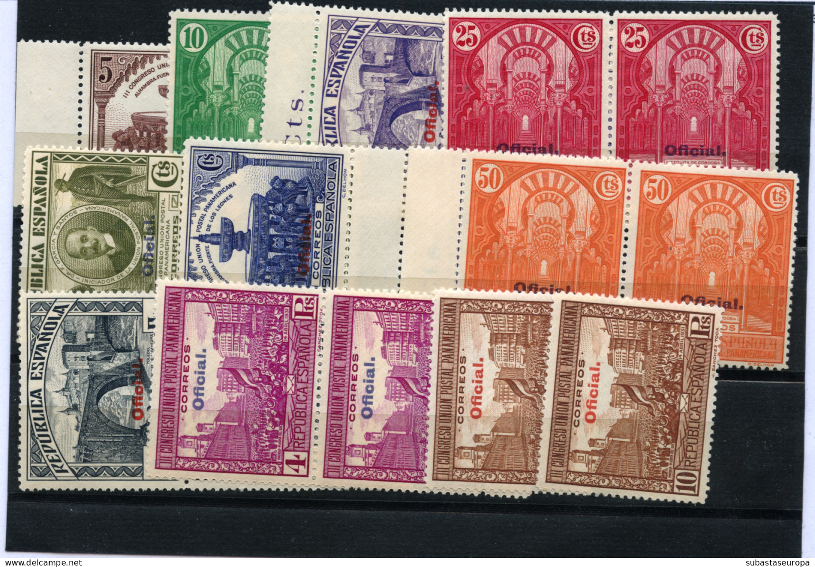 ** 620/29. Panamericana Oficial. 2 Series. Cat. 160 €. - Unused Stamps