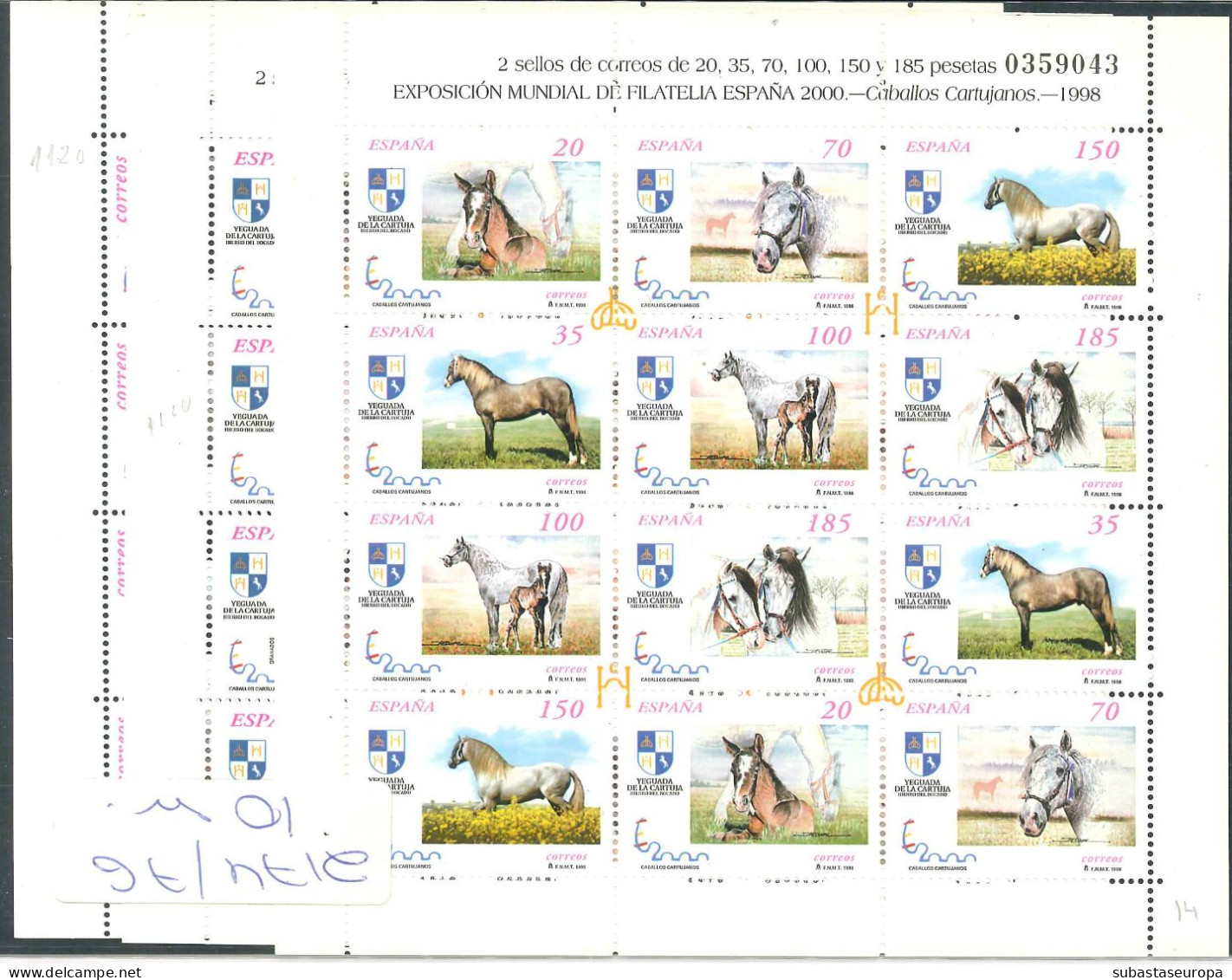 **. MP. 62, MP. 67 Y MP. 69. Minipliegos Caballos. - Unused Stamps