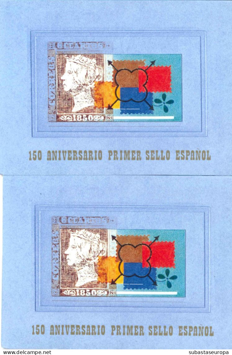** 3711A/C. 2 Carnets Del 150 Aniversario Del Sello Español. - Unused Stamps
