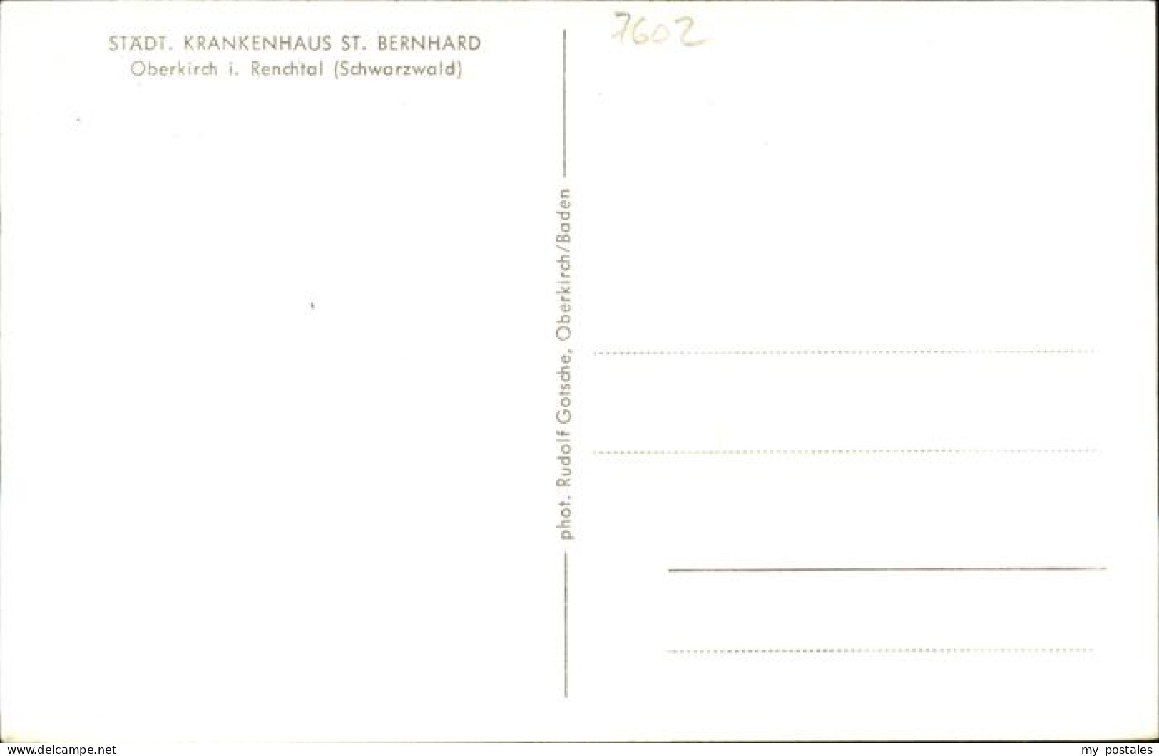 41209546 Oberkirch Baden Staedt. Krankenhaus St. Bernhard Oberkirch - Oberkirch