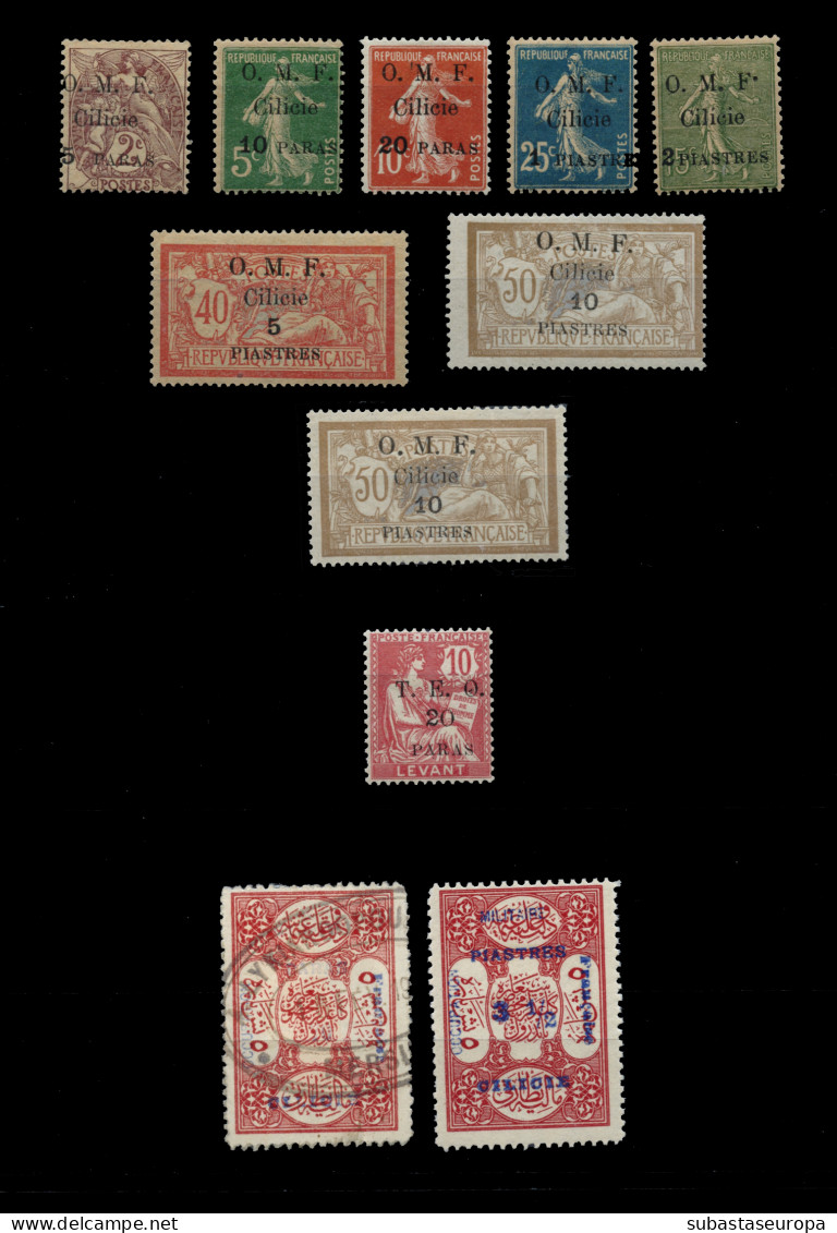 CILICIA. * 77, Ø 78, 79, 80/86. Cat. 107 €. - Neufs