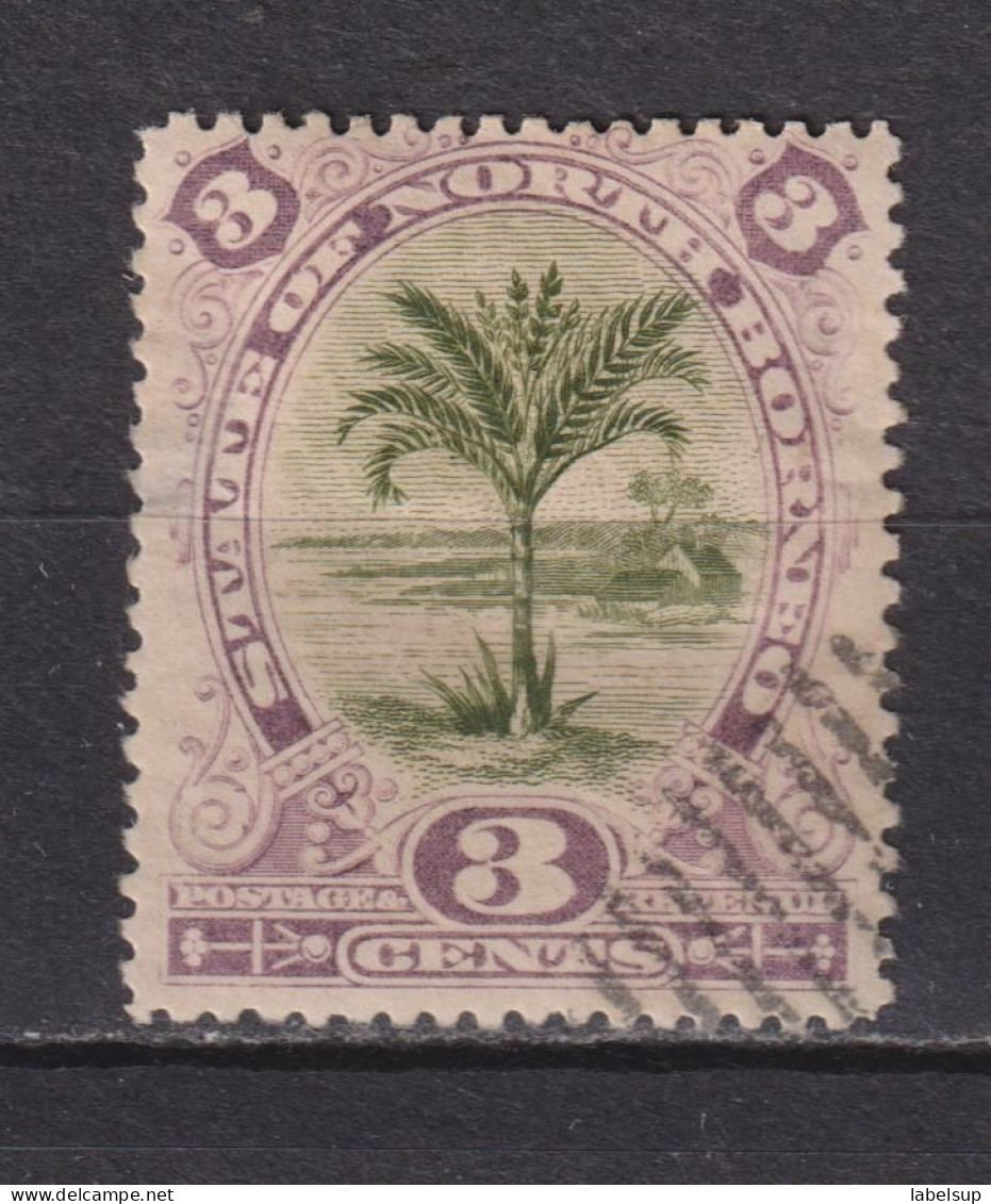 Timbre Oblitéré De Bornéo Du Nord De 1894 N°54 MI 51 - North Borneo (...-1963)