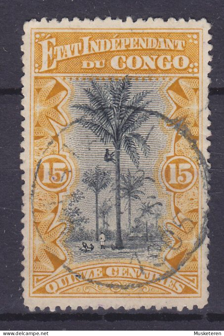 Belgian Congo 1896 Mi. 22, 15c. Ölpalmen MATADI 1905 Cancel (2 Scans) - Gebruikt