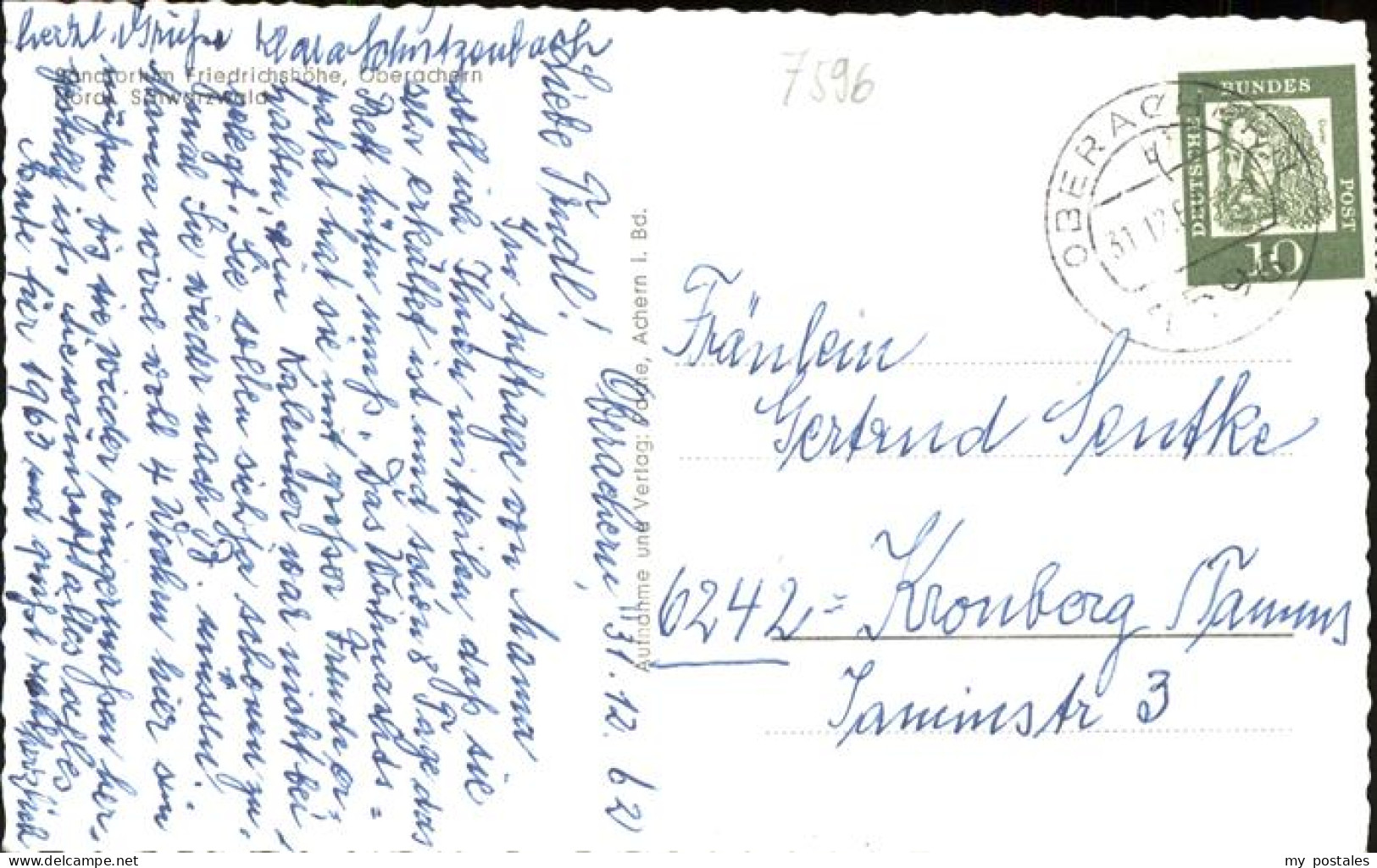 41209304 Oberachern Sanatorium Friedrichshoehe Achern - Achern