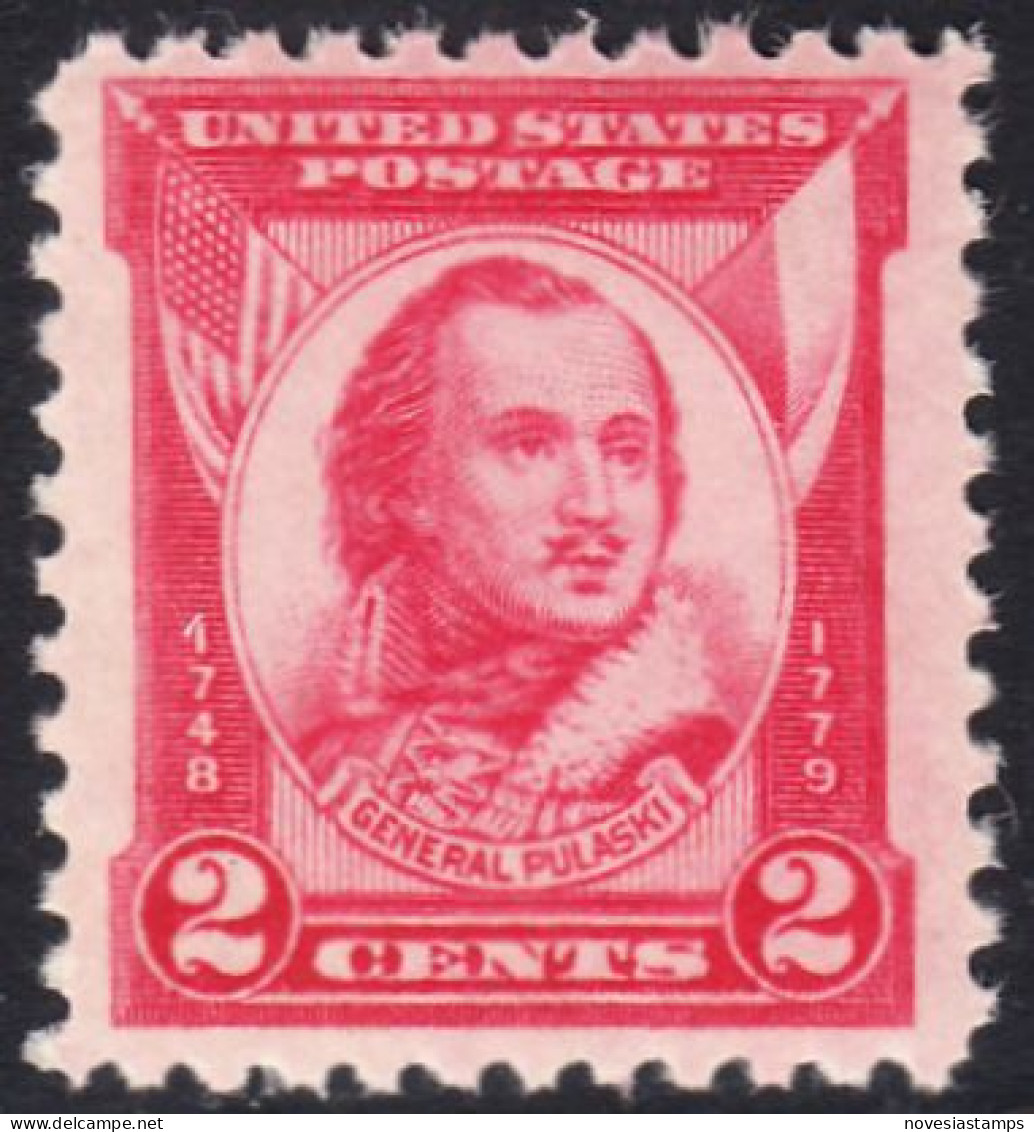 !a! USA Sc# 0690 MNH SINGLE (a4) - General Casimir Pulaski - Ungebraucht