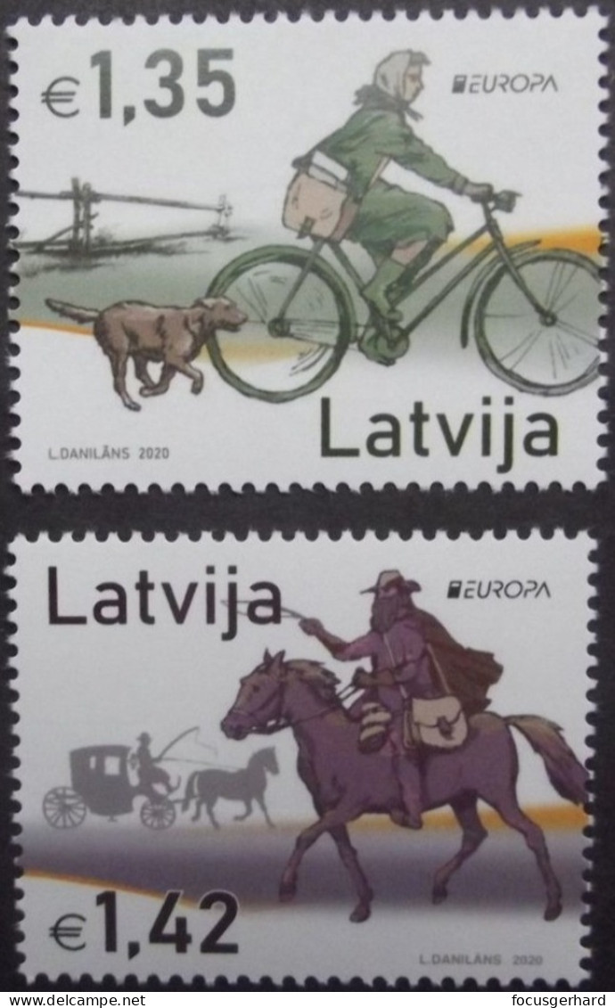 Lettland    Europa Cept   Alte Postwege   2020    ** - 2020