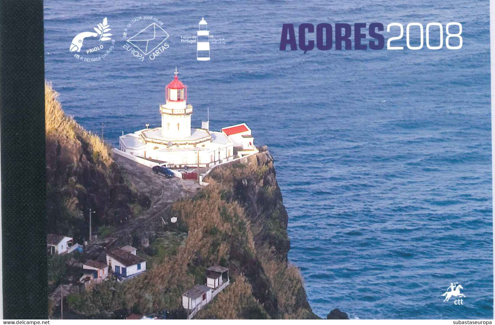 AZORES. Carnet Del Año 2008 Con Todas Las Emisiones Más La Prueba Especial De Tema Europa. Todo Nuevo Sin Fijasellos. - Azoren