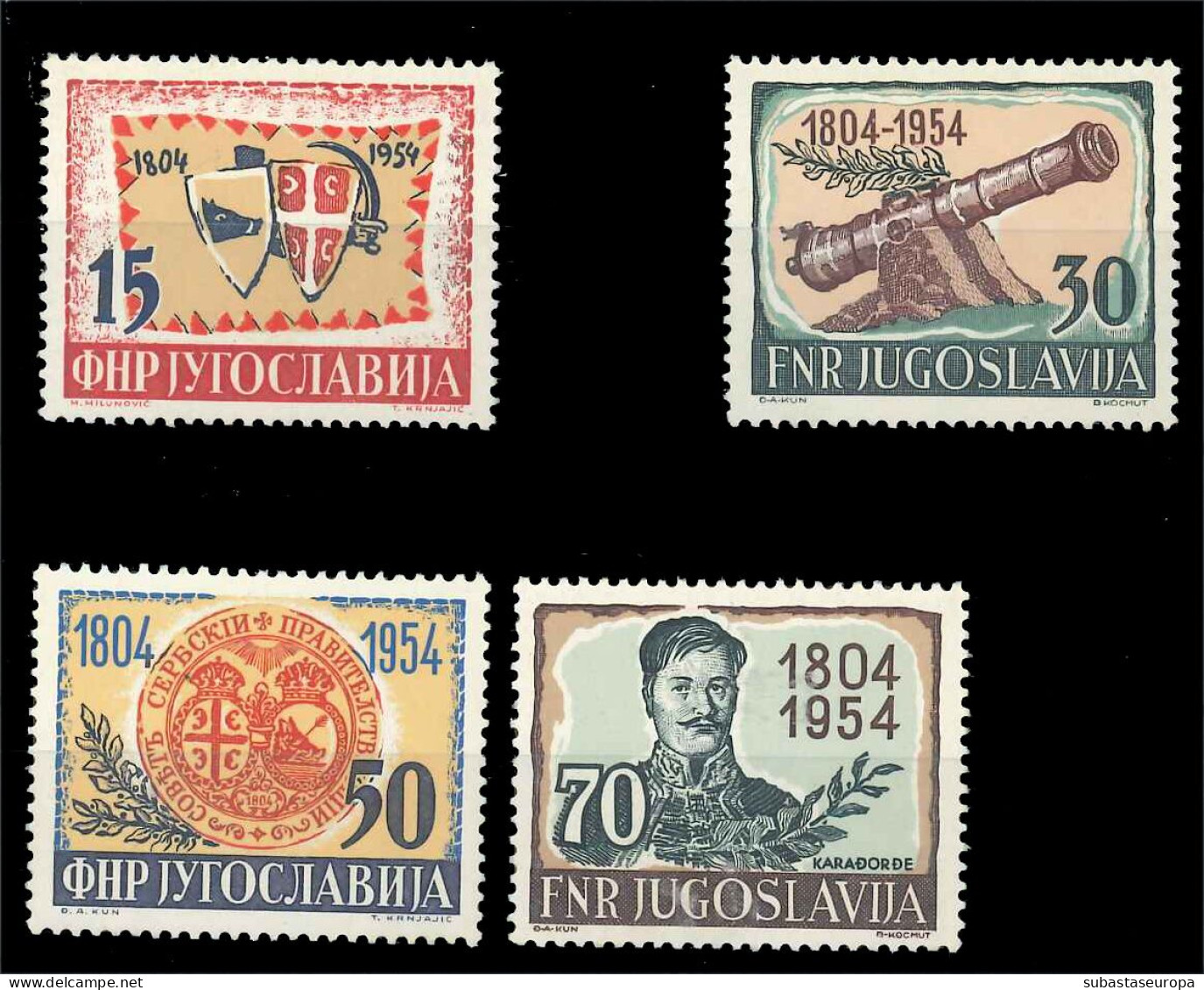 YUGOSLAVIA. * 656/59. Cat. 70 €. - Ongebruikt