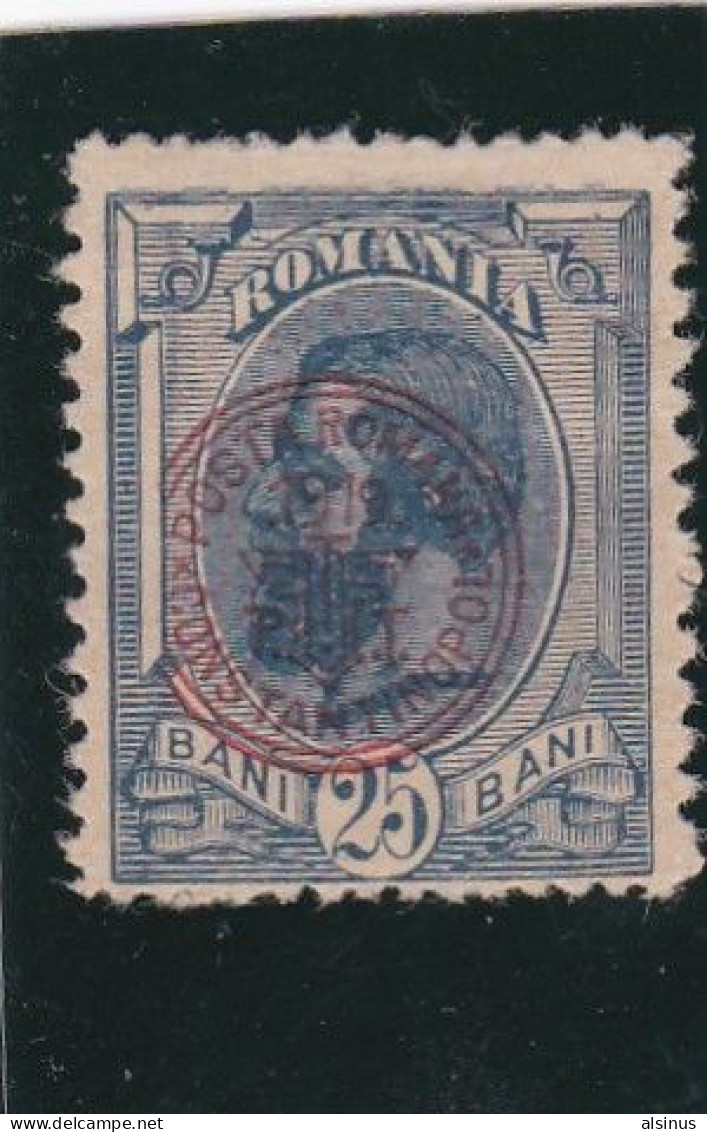 ROUMANIE - 1893/99 -CHARLES I - N° 109 - 25 B BLEU - SURCHARGE POSTA ROMANIA CONSTANTINOPOL - Unused Stamps