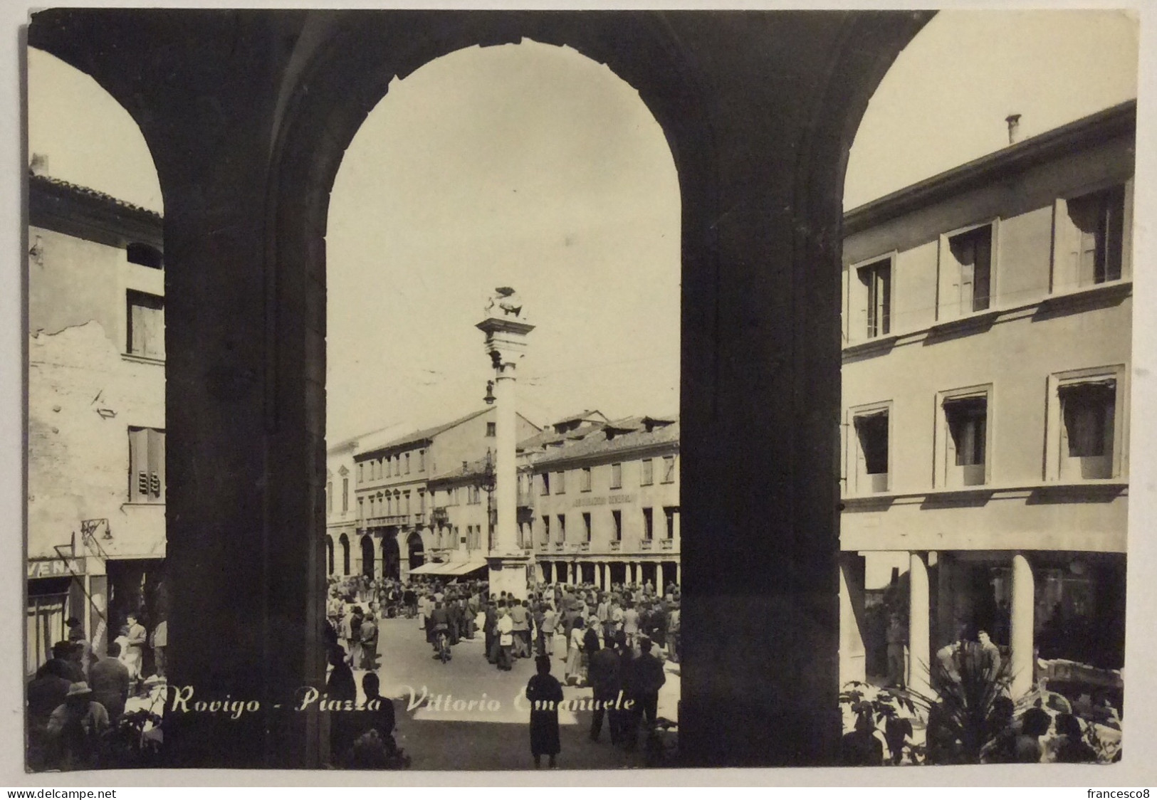 1958 ROVIGO PIAZZA VITTORIO EMANUELE - Rovigo