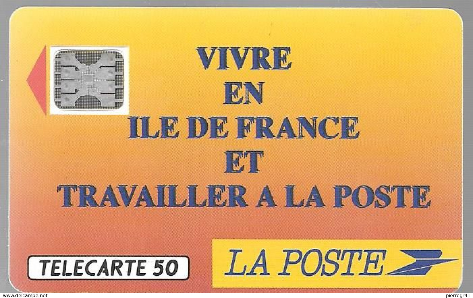 CARTE-PUBLIC-F136 B.590.6-50U-SC5an-Trou 6-12/90-LA POSTE-1Pe/4Stylet 1668-UTILISE-TBE/RARE -Cote Utl 150/70€ - 1990