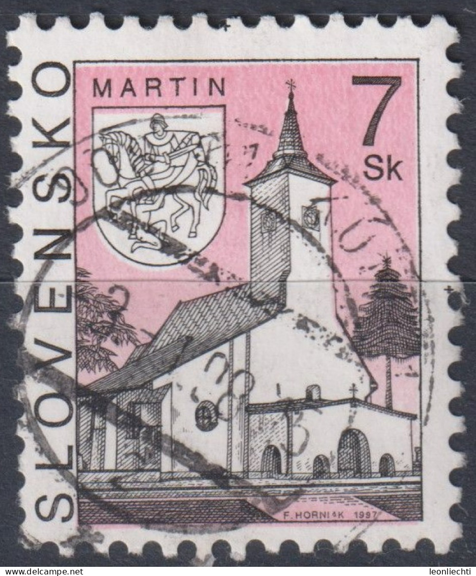 1997 Slowakische Republik ° Mi:SK 284, Sn:SK 222, Yt:SK 242, St Martin's Church, Martin - Usados