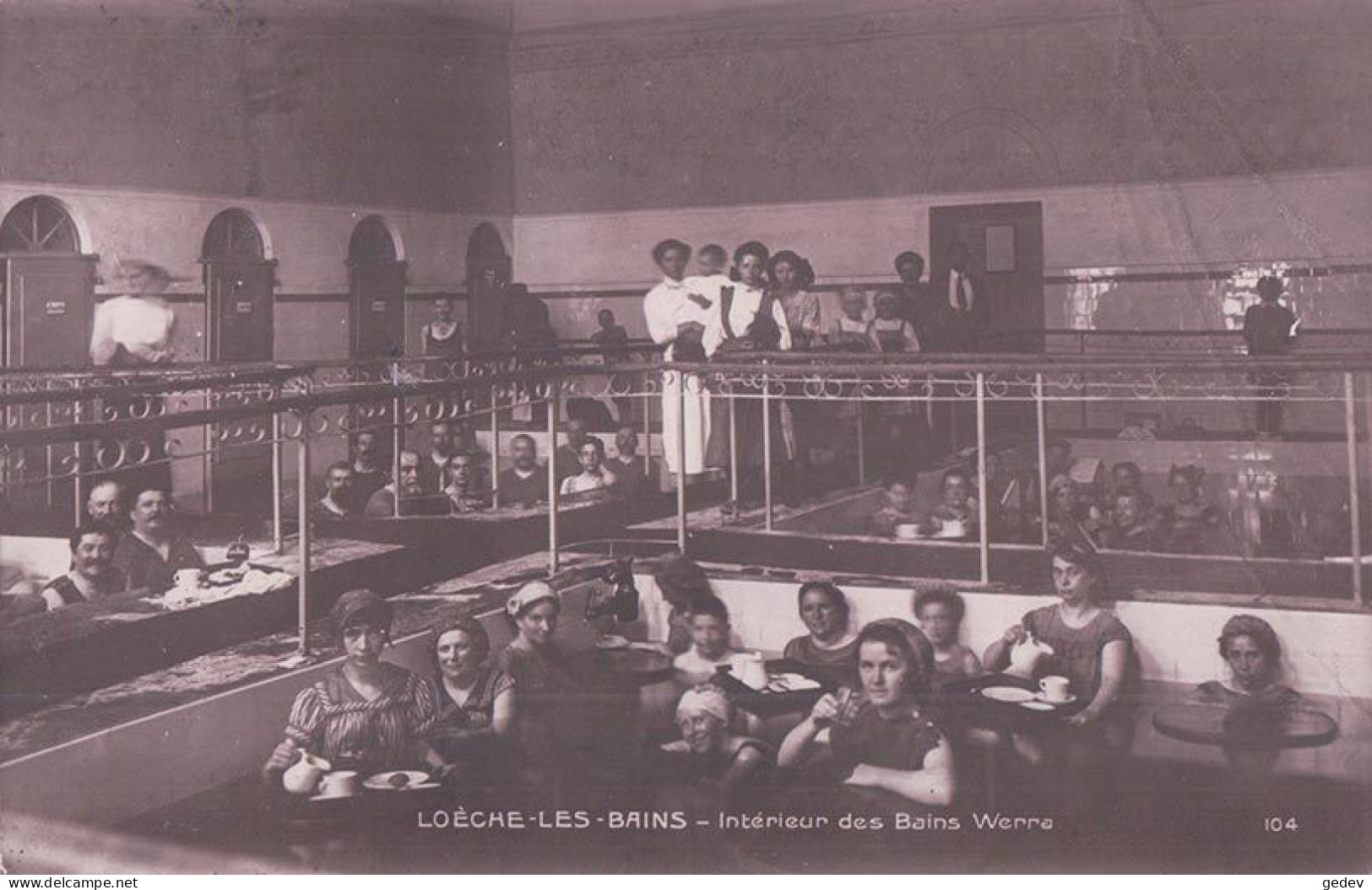 Loèches Les Bains VS, Intérieur Des Bains Werra (104) - Loèche-les-Bains