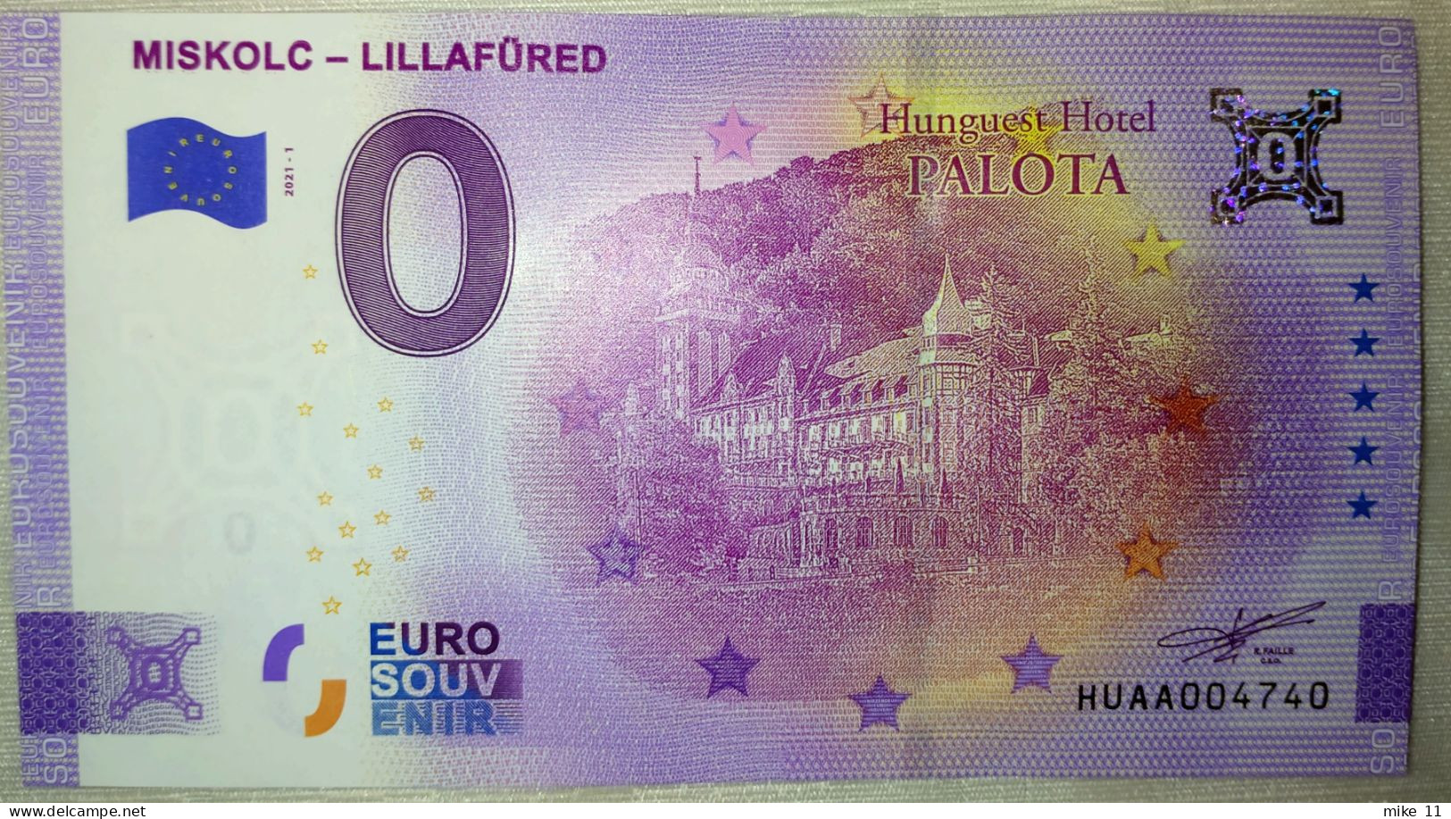 0 Euro Souvenir MISKOLC - LILLAFURED Hungary HUAA 2021-1 Nr. 4740 - Andere - Europa