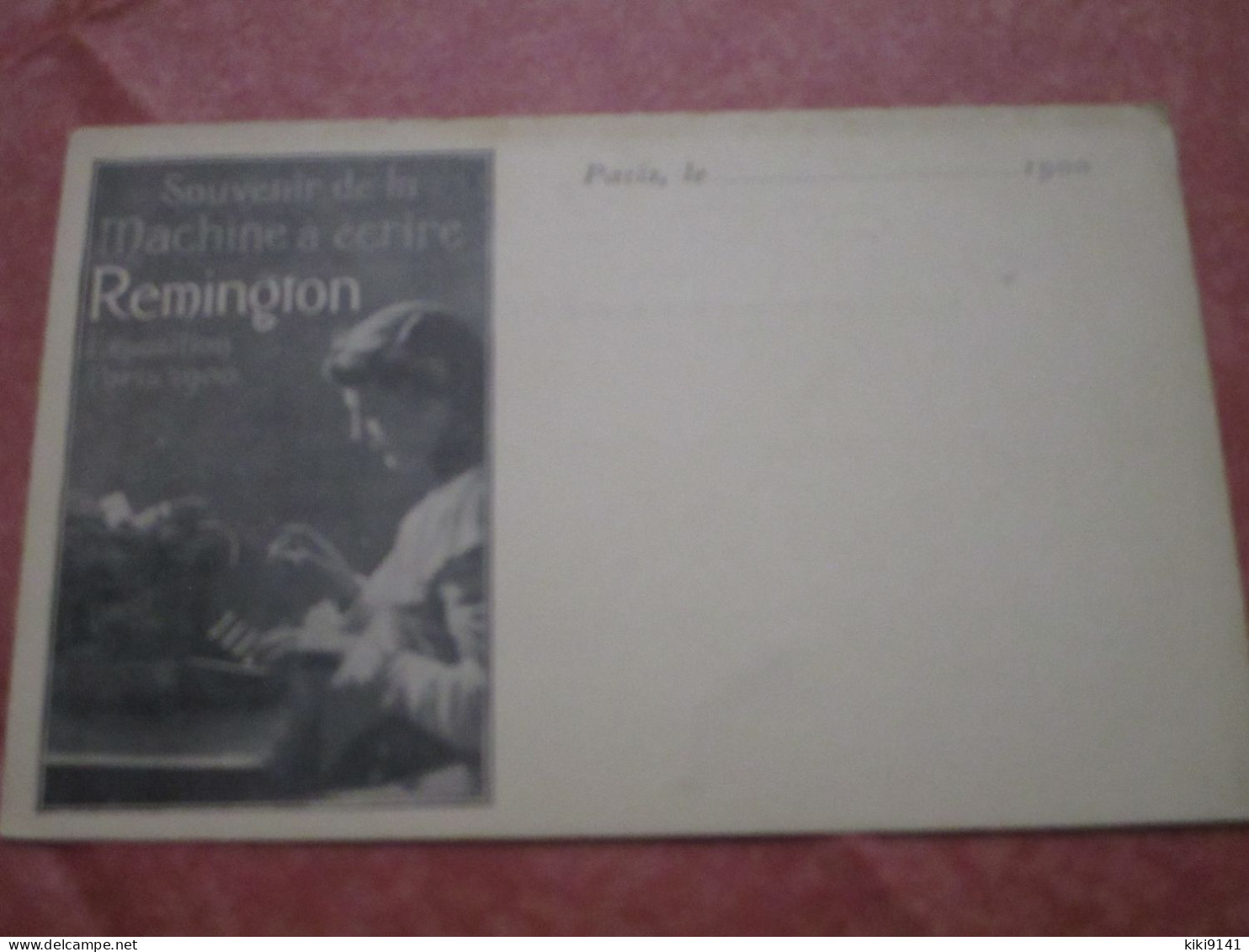 Souvenir De La Machine à écrire REMINGTON - Exposition Paris 1900 - Autres & Non Classés