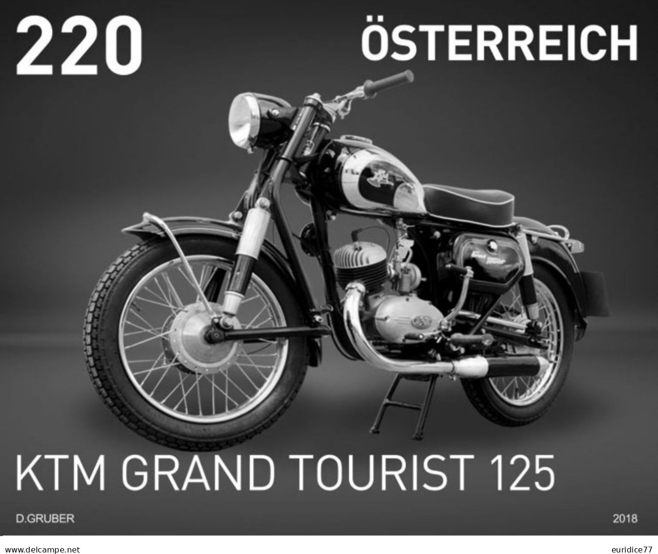 Austria 2018 - KTM R 125 Grand Tourist, Serie Motorräder Black Print Mnh** - Ensayos & Reimpresiones
