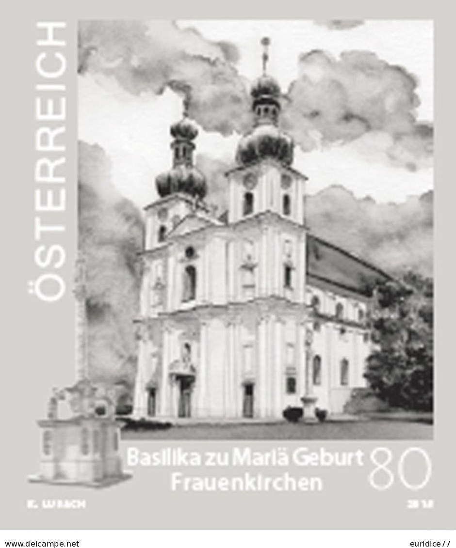 Austria 2018 - Frauenkirchen Im Burgenland Black Print Mnh** - Probe- Und Nachdrucke
