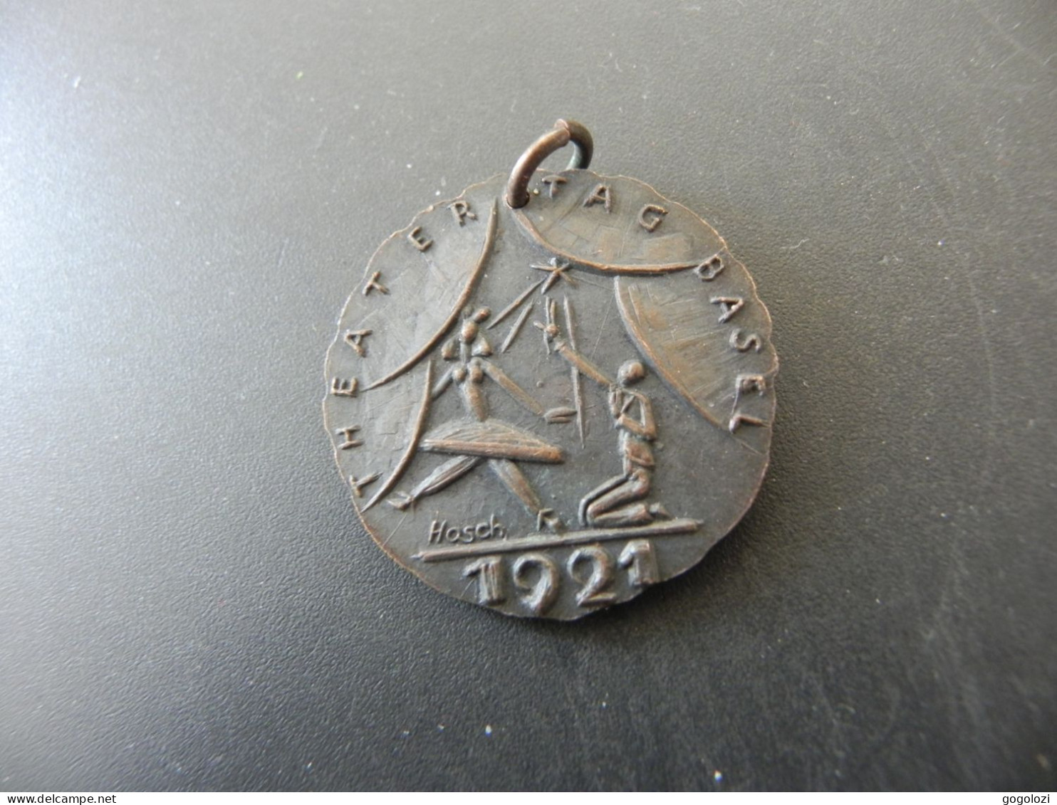 Medaille Medal - Schweiz Suisse Switzerland - Theater Tag Basel 1921 - Andere & Zonder Classificatie