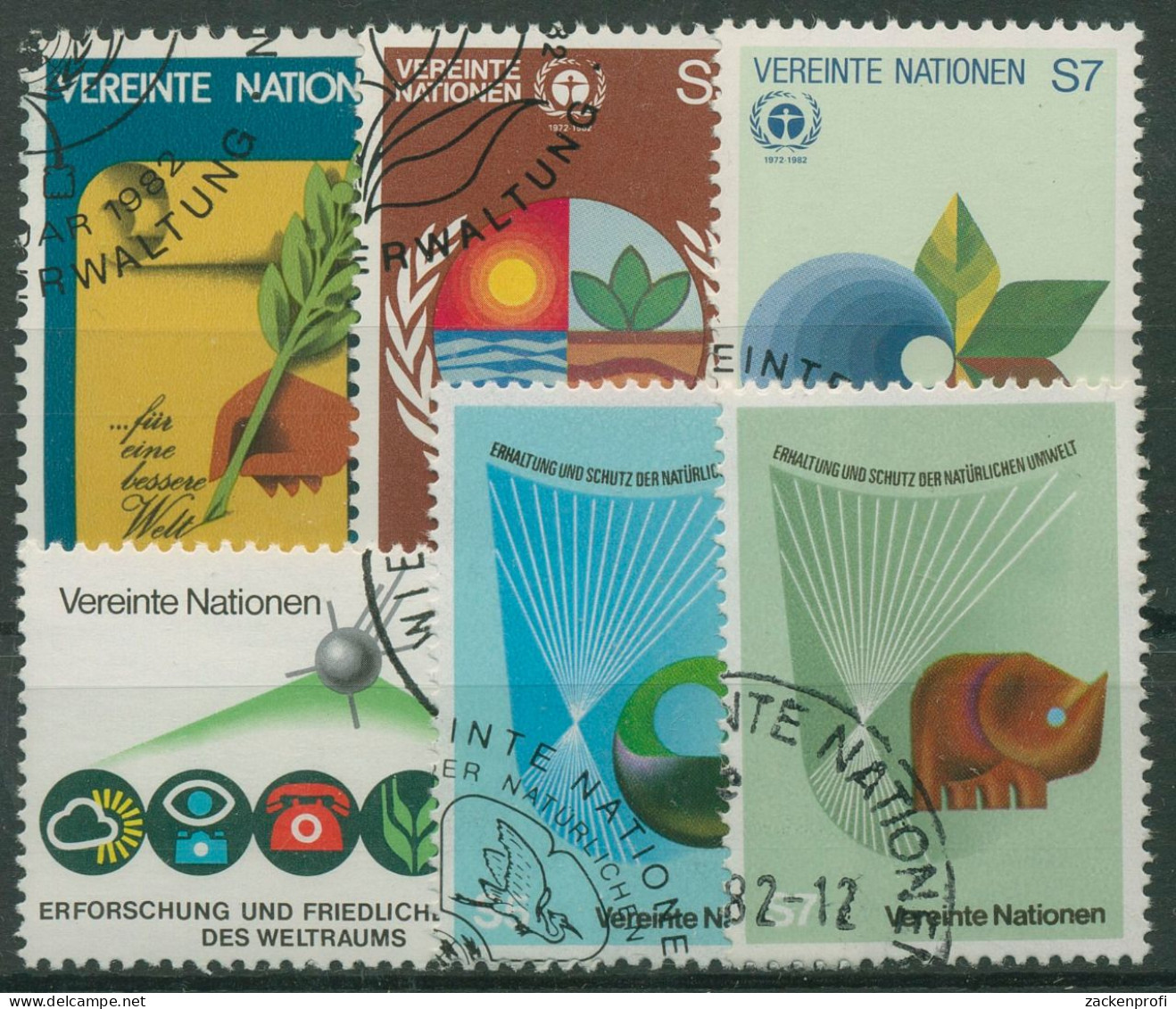 UNO Wien Jahrgang 1982 Komplett Gestempelt (G14484) - Used Stamps