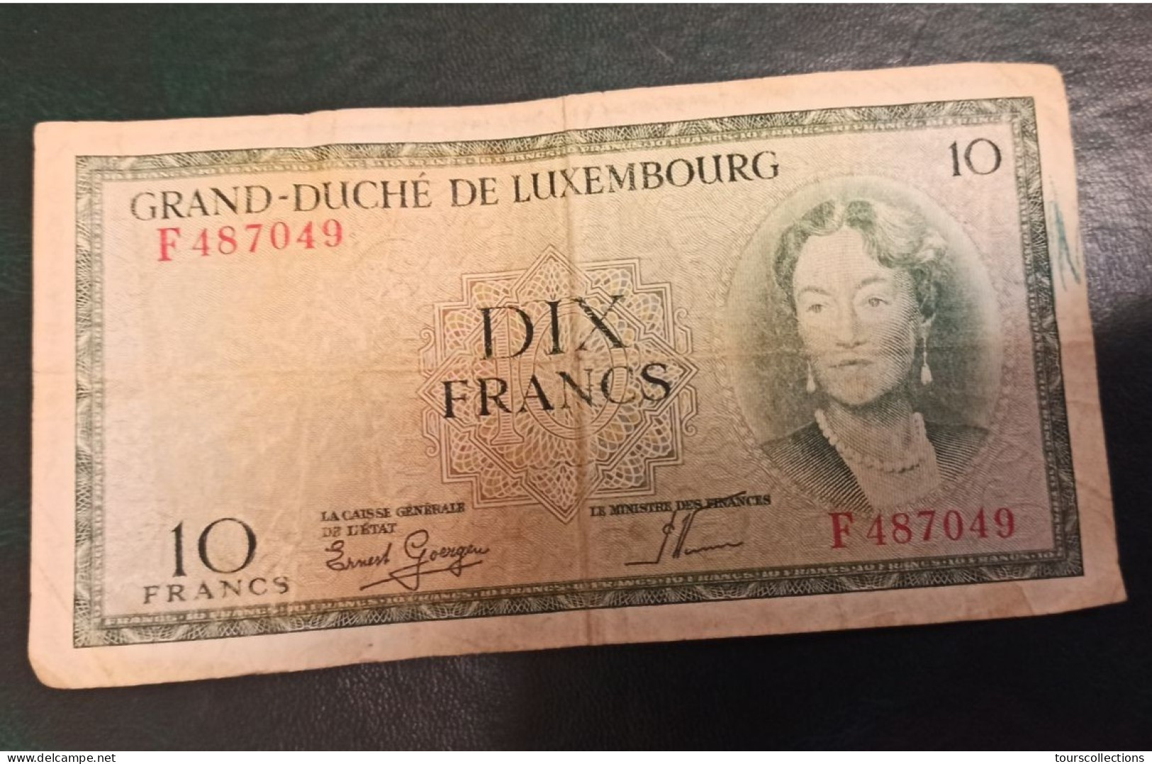 LUXEMBOURG - BILLET De 10 Francs De 1954 - Usagé - Duchesse Charlotte - Luxemburgo