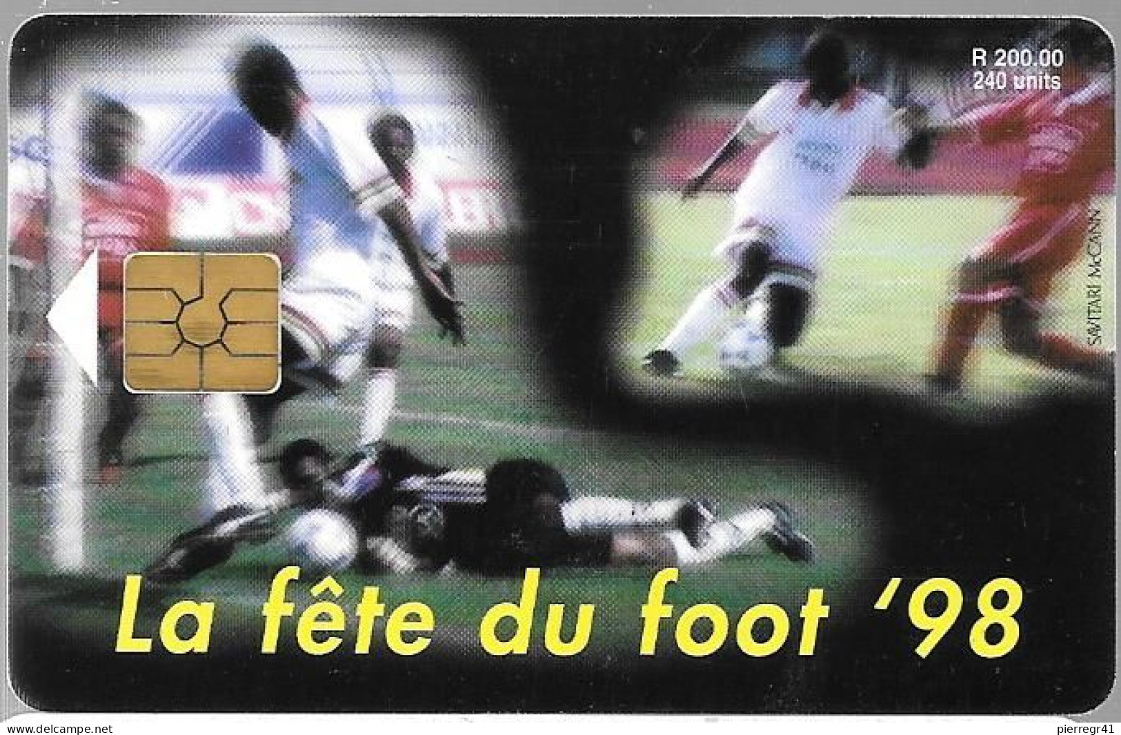 CARTE-PUCE-MAURICE-Gem2-200/240U-FOOT COUPEMONSE 1998 -30000Ex-Utilise-TBE/RARE - Mauricio