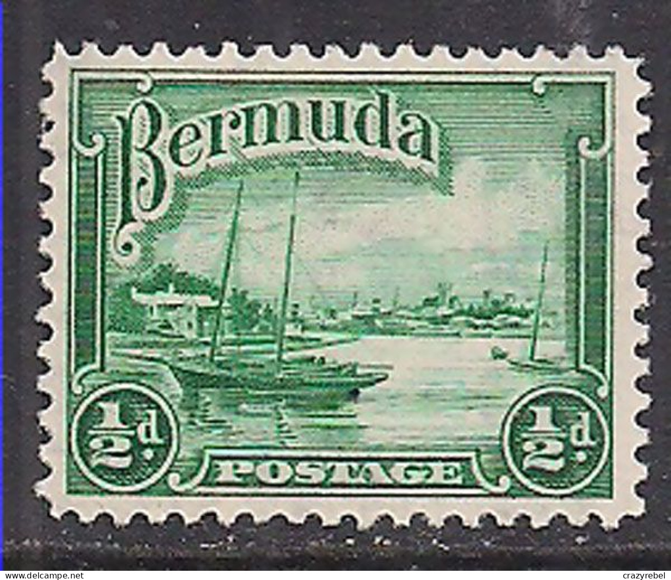 Bermuda 1936/37 KGV1 1/2d Green SG 98 MNH ( C721 ) - Bermuda